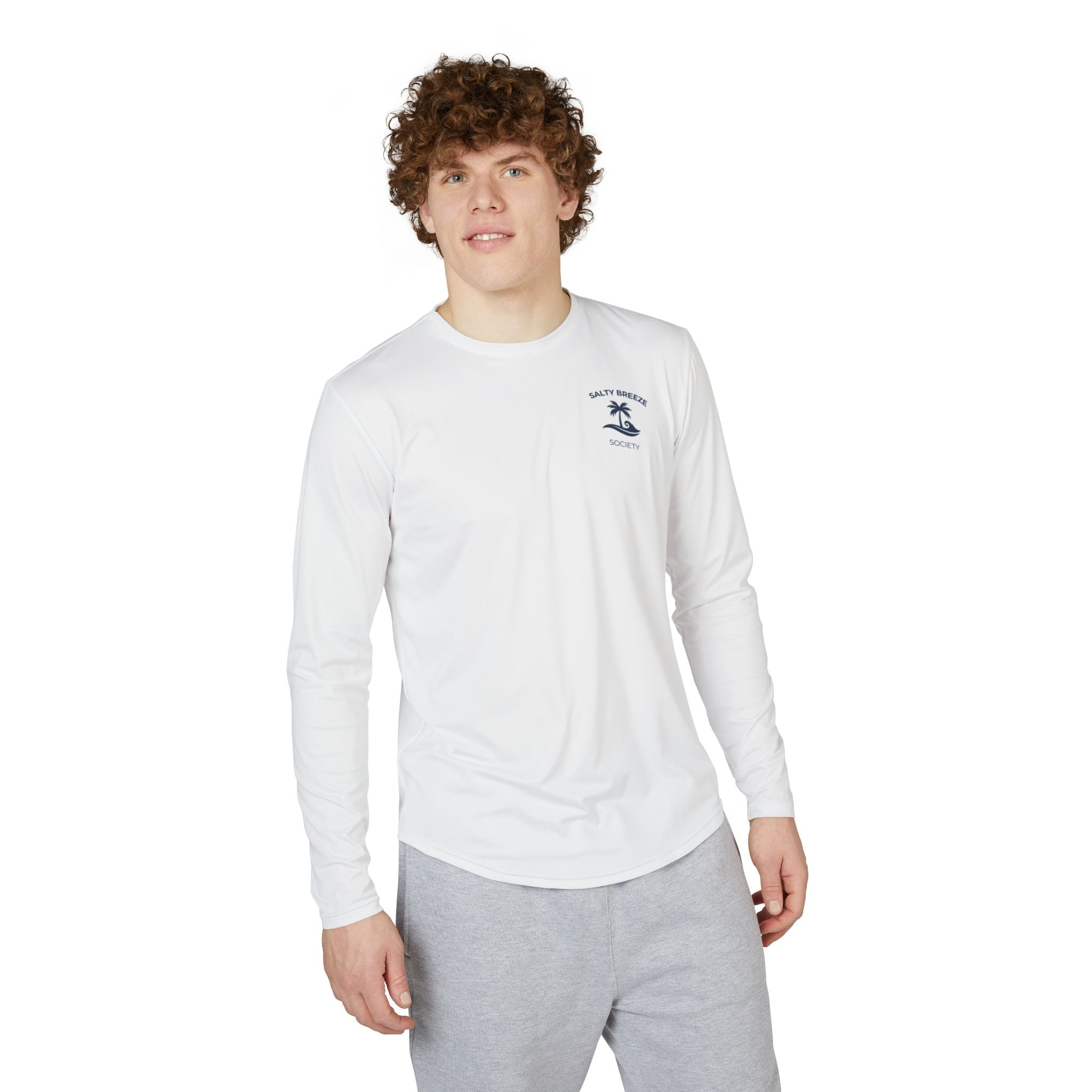Salty Breeze Society Men's UV Protection Long Sleeve Shirt - Gulf Coast Drift