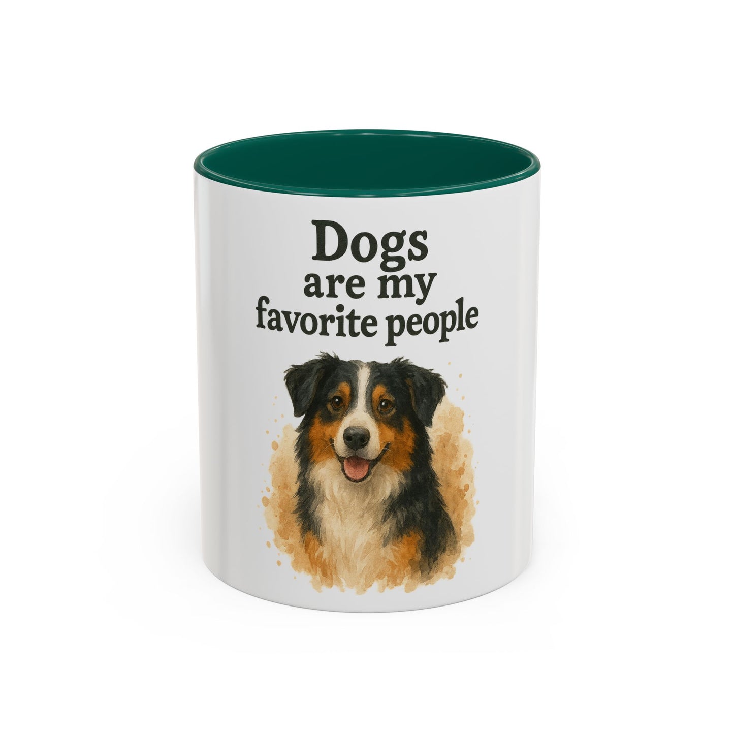 Dog Lovers Colorful Mug - "Dogs are my favorite people" - 11oz