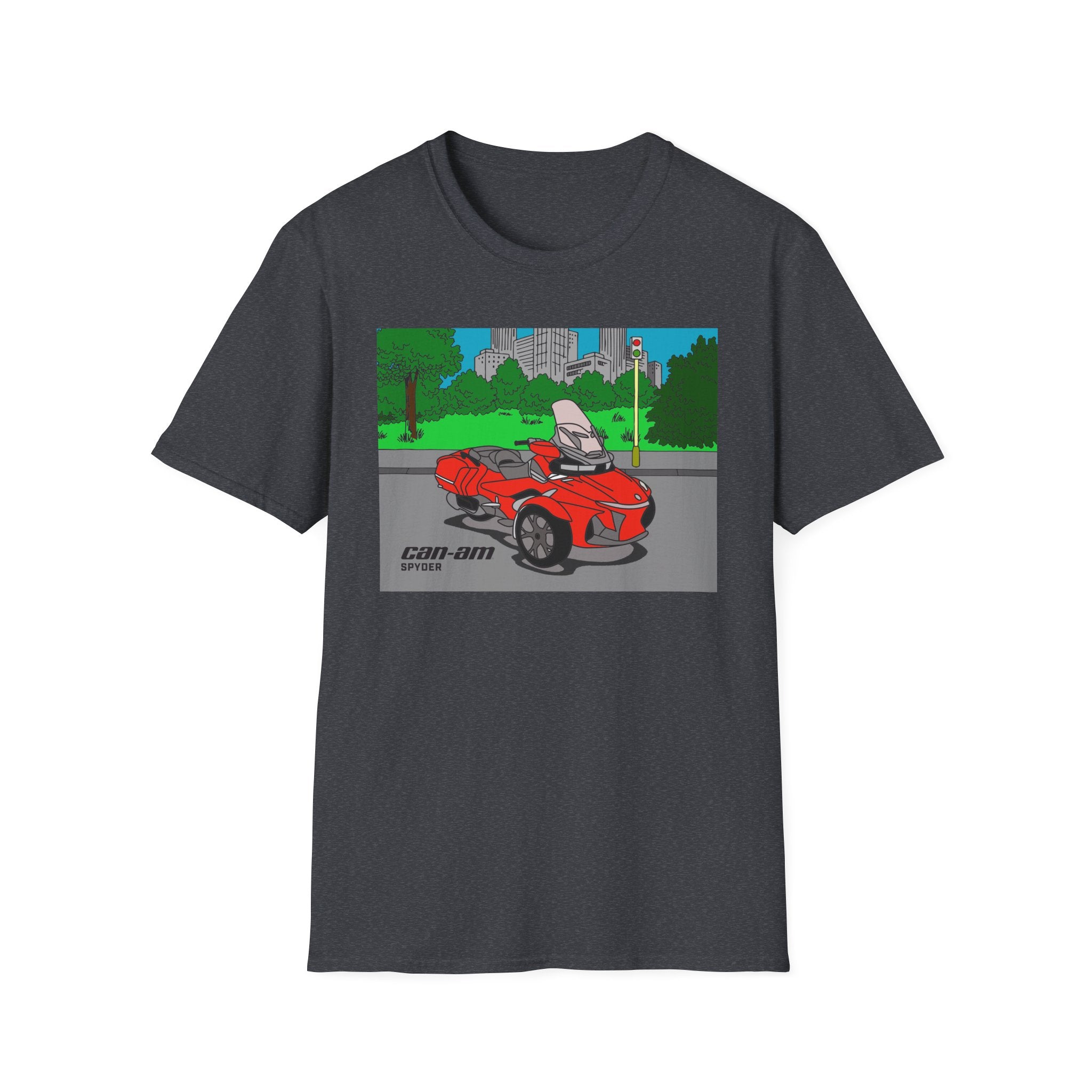 SPYDER Coloring Book Graphic Unisex Softstyle T-Shirt