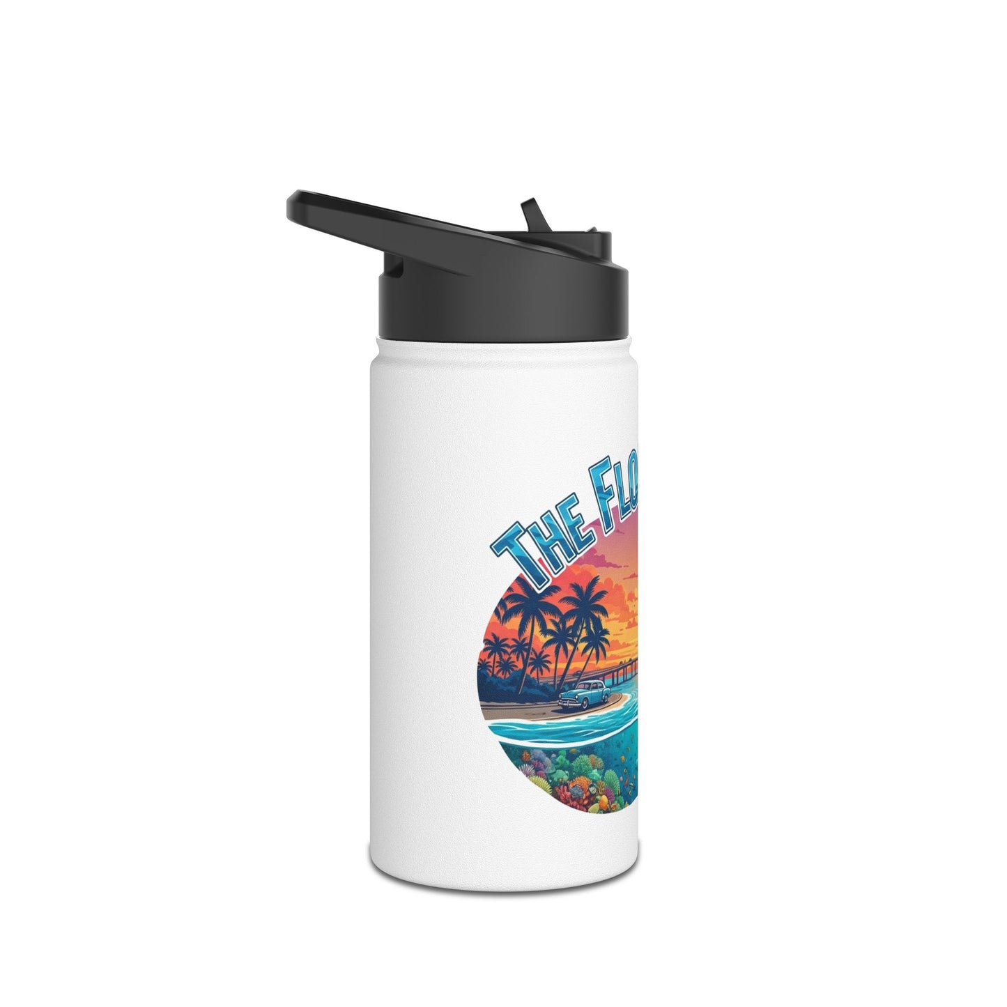 Florida Keys Water Bottle, Florida Vibes for Hydration, Eco-Friendly Travel Mug