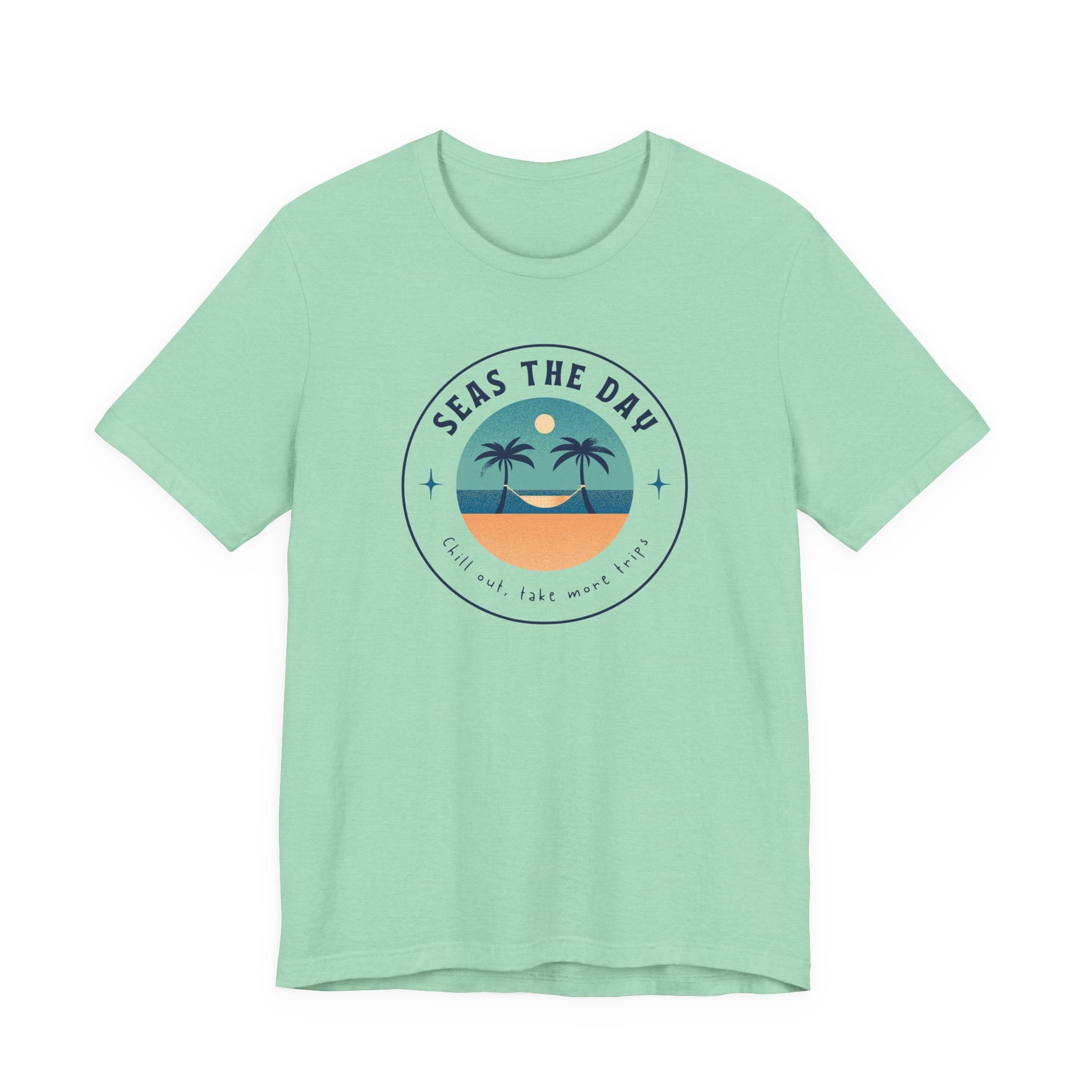 Seas the Day Tee - Unisex Jersey Short Sleeve Shirt for Beach Lovers