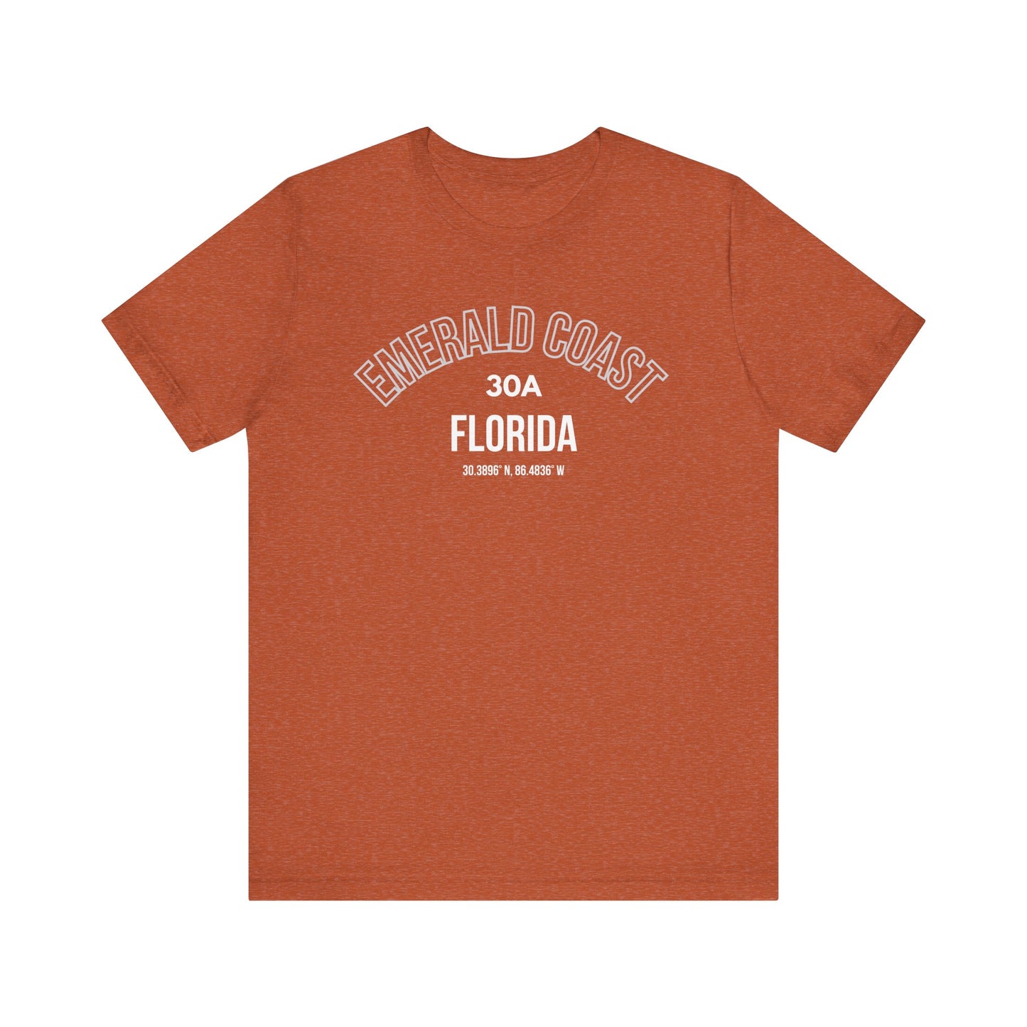 Emerald Coast 30A Florida Short Sleeve Tee - Casual Summer Shirt