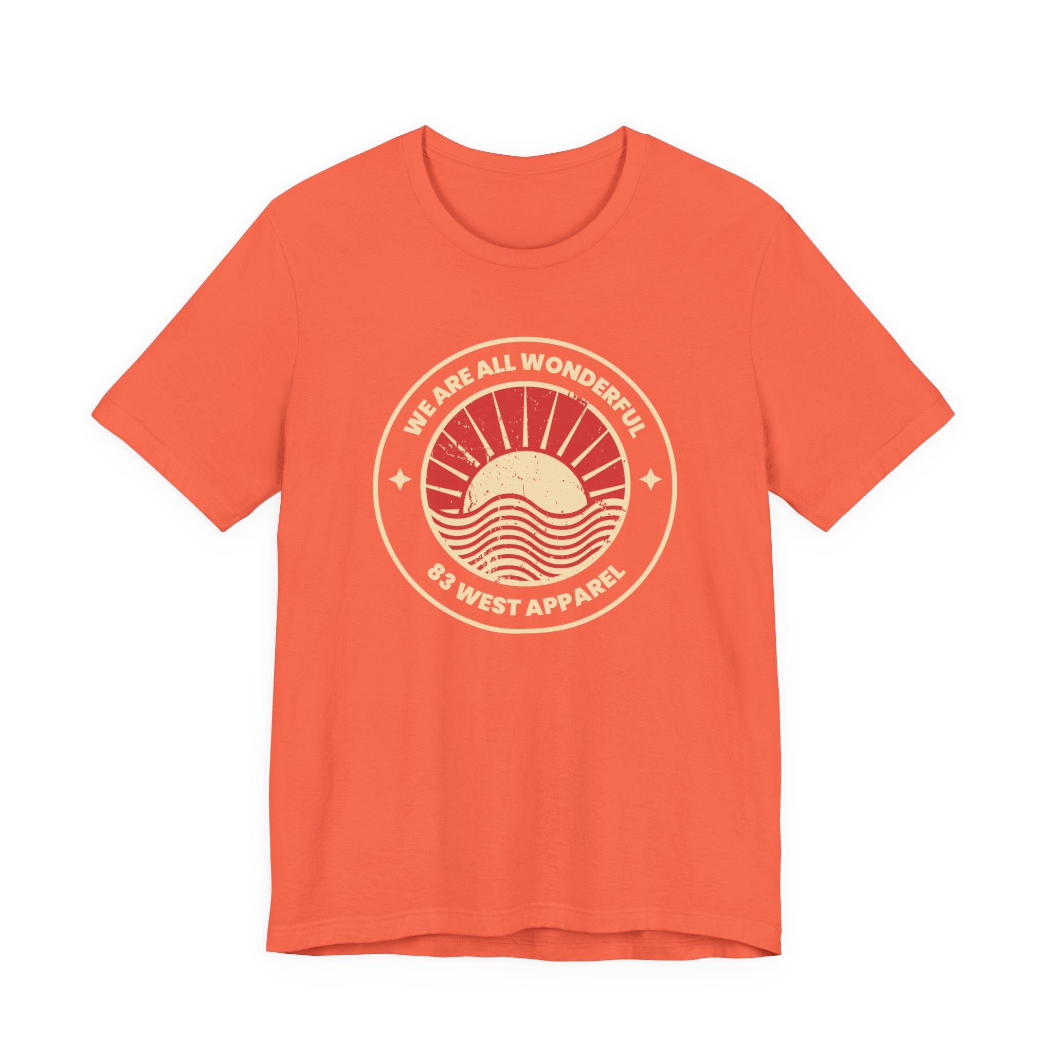 Inspirational Unisex Jersey Short Sleeve Tee - 'We Are All Wonderful'