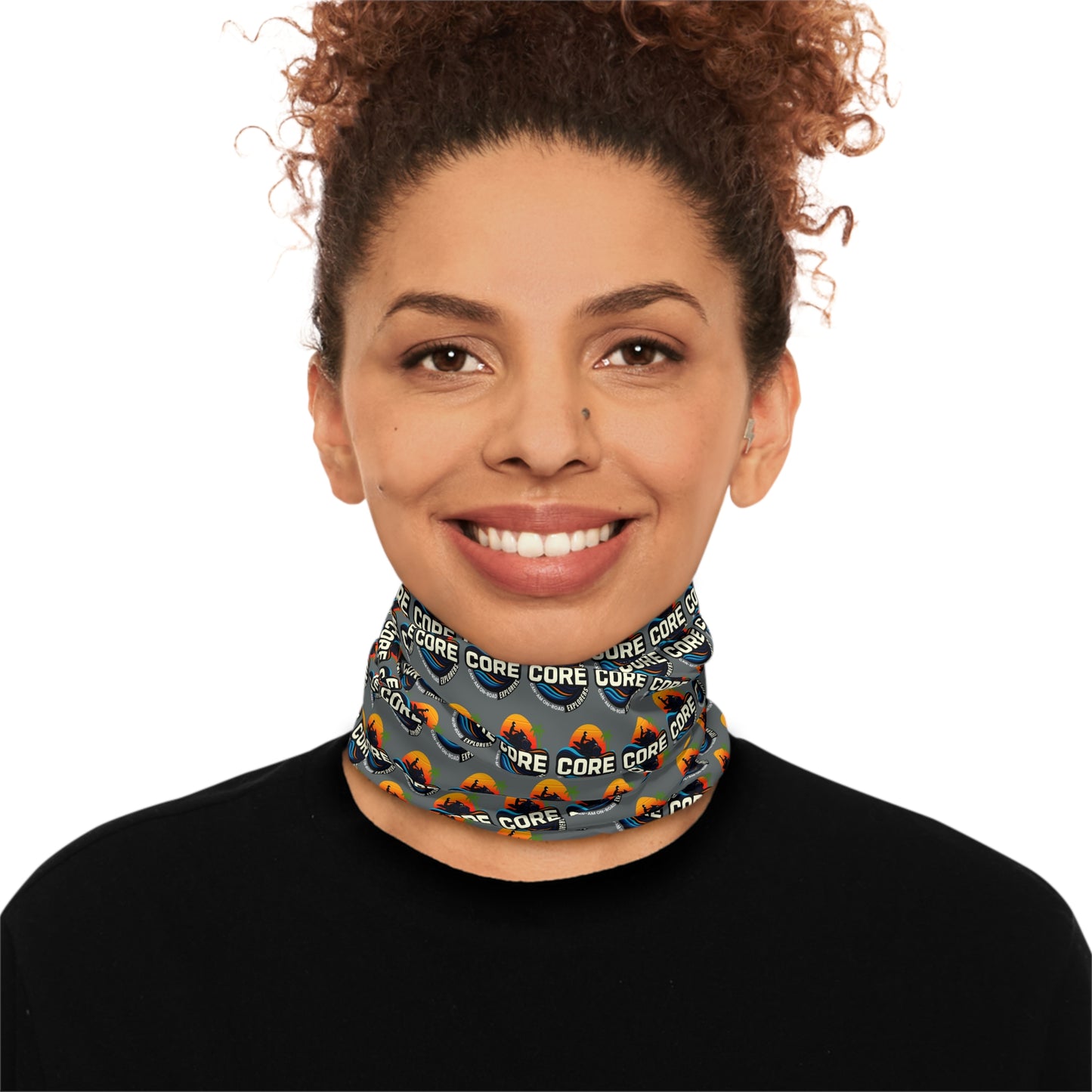 CORE Logo Neck Gaiter — Alternate Repeating Pattern Face Shield