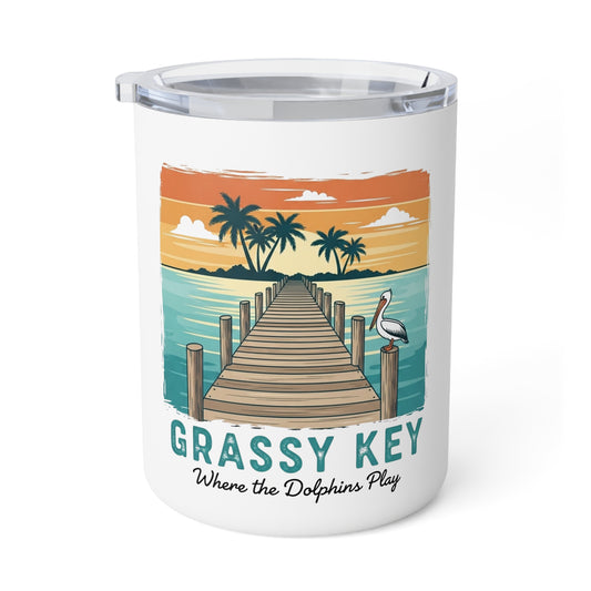 Grassy Key Insulated 10 ounce Coffee Travel Mug