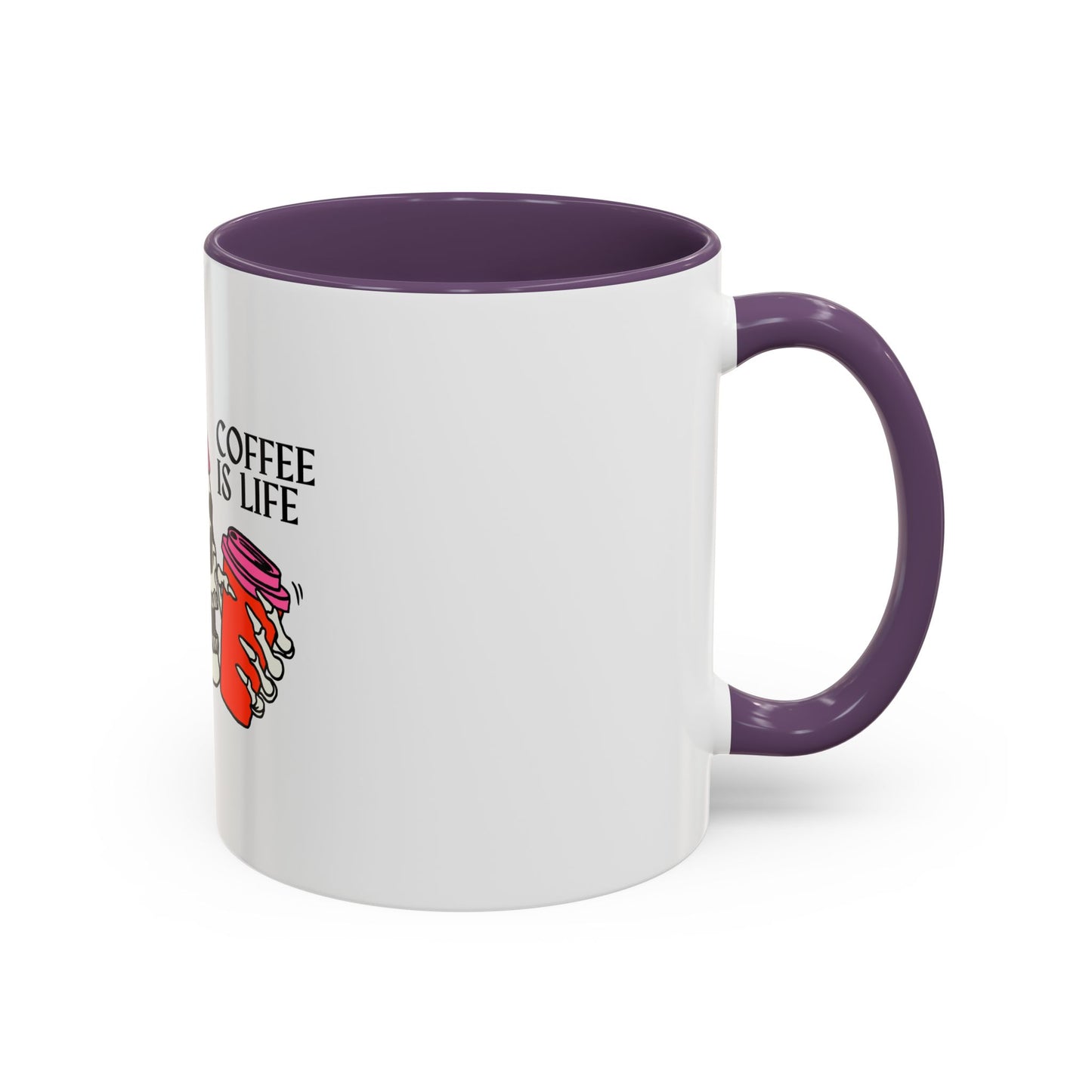 Skull Coffee Mug – "Coffee is Life" – Fun Gothic Design for Coffee Lovers
