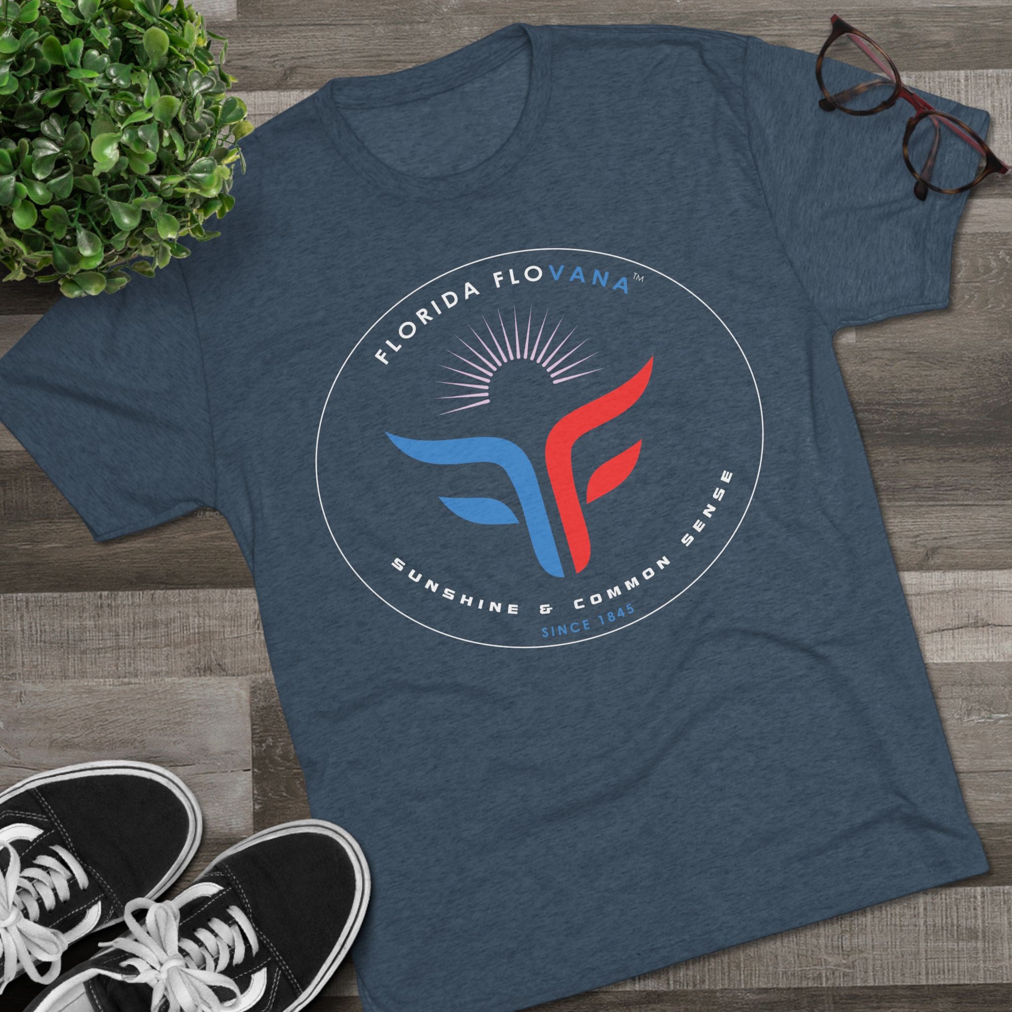 FLORIDA FLOVANA LOGO Unisex Tri-Blend Crew Tee