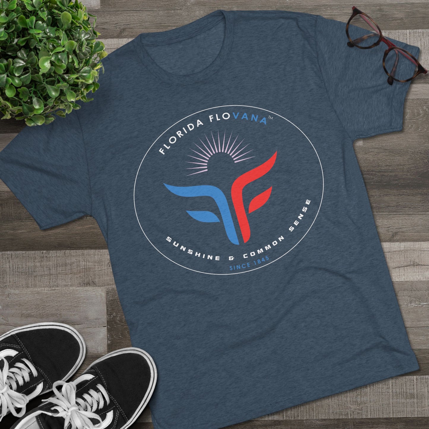 FLORIDA FLOVANA LOGO Unisex Tri-Blend Crew Tee