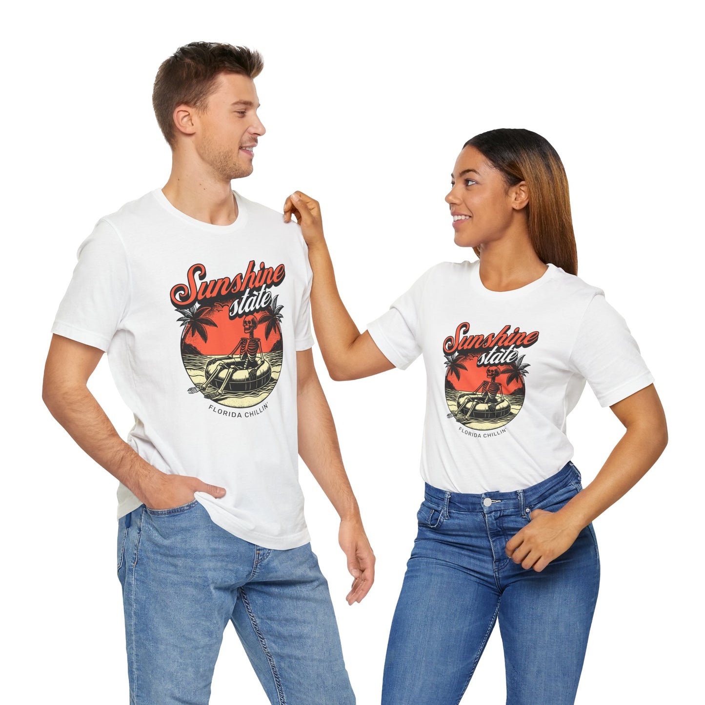 Sunshine State Tee, Florida Chillin' Vintage Shirt, Summer Casual Wear, Beach Vacation Top, Unisex Graphic T-Shirt