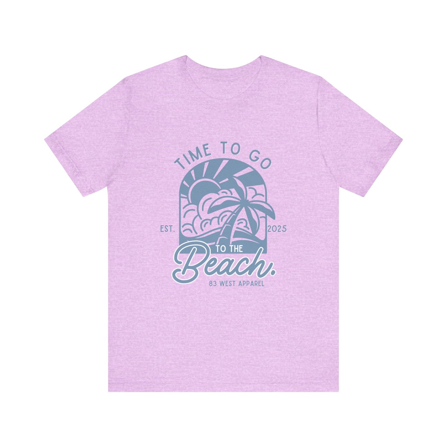 83 West Beach Vibes Unisex Jersey Tee - "Time to Go to the Beach"