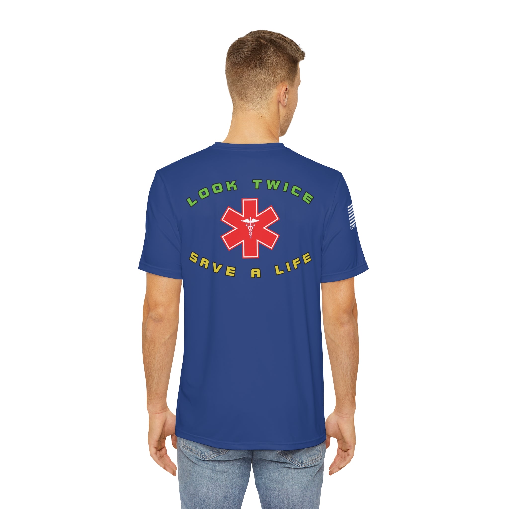 CORE LOOK TWICE Men's Polyester Tee