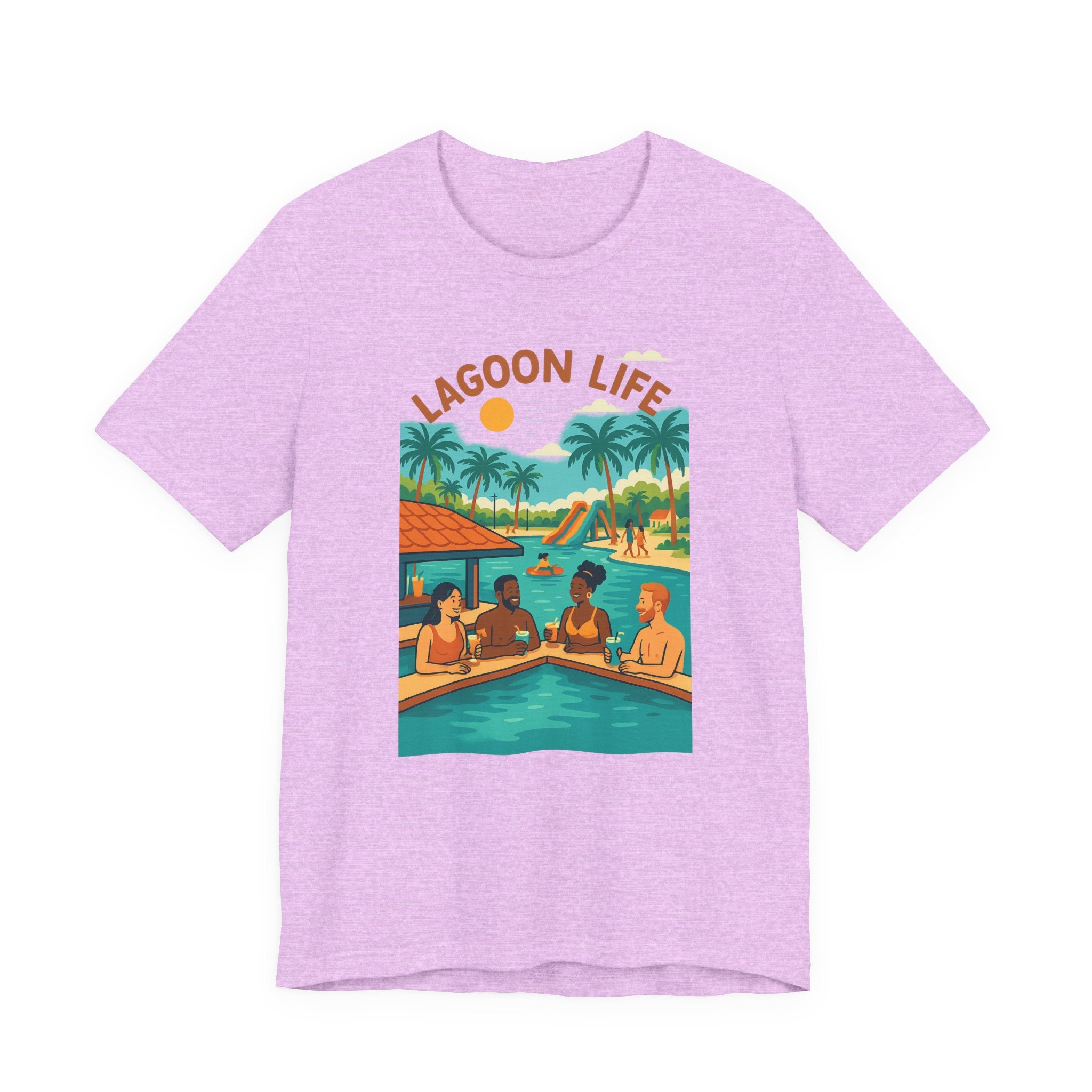 Lagoon Life Tee - Chill Vibe Unisex Short Sleeve T-Shirt, Summer Casual Wear