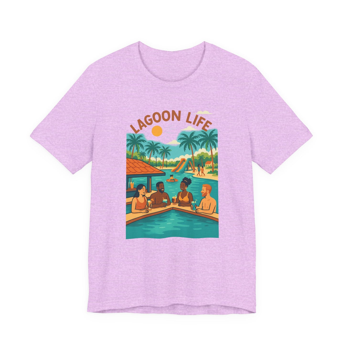Lagoon Life Tee - Chill Vibe Unisex Short Sleeve T-Shirt, Summer Casual Wear