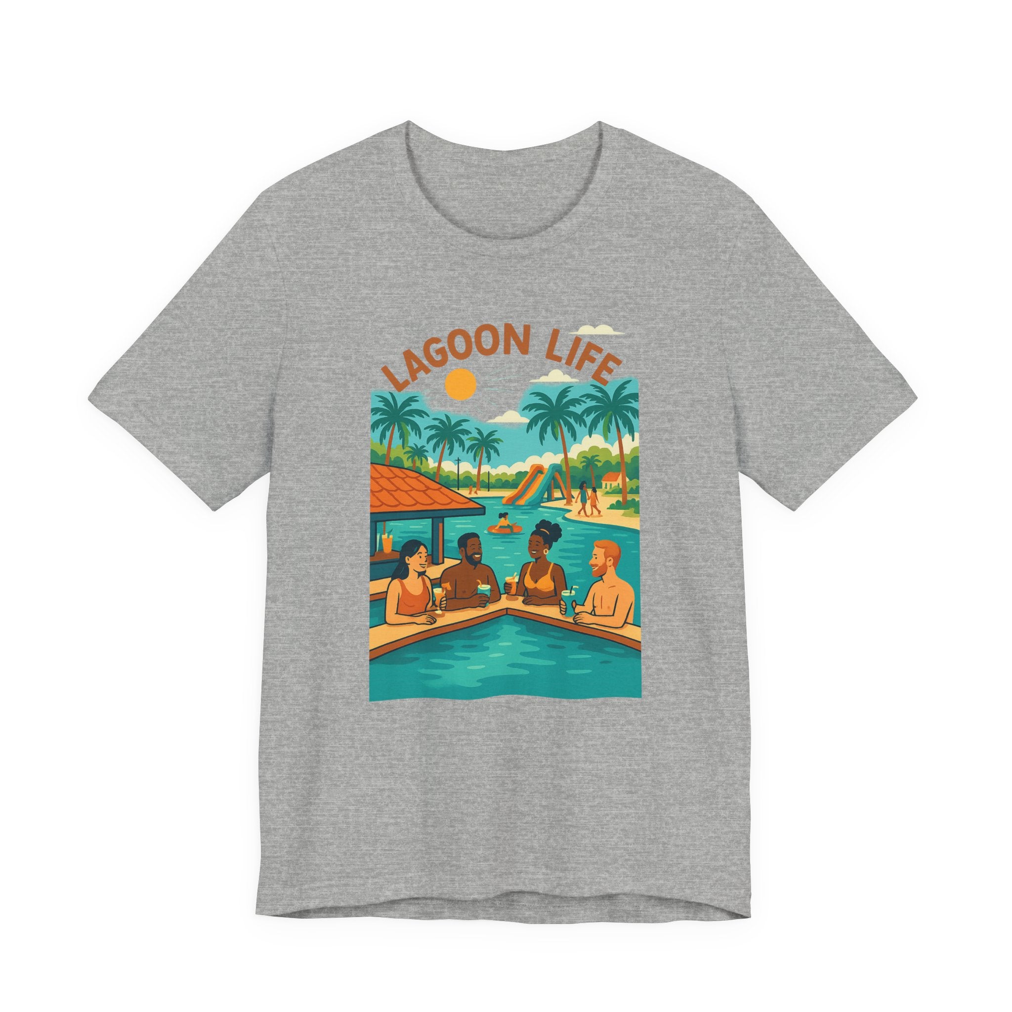 Lagoon Life Tee - Chill Vibe Unisex Short Sleeve T-Shirt, Summer Casual Wear