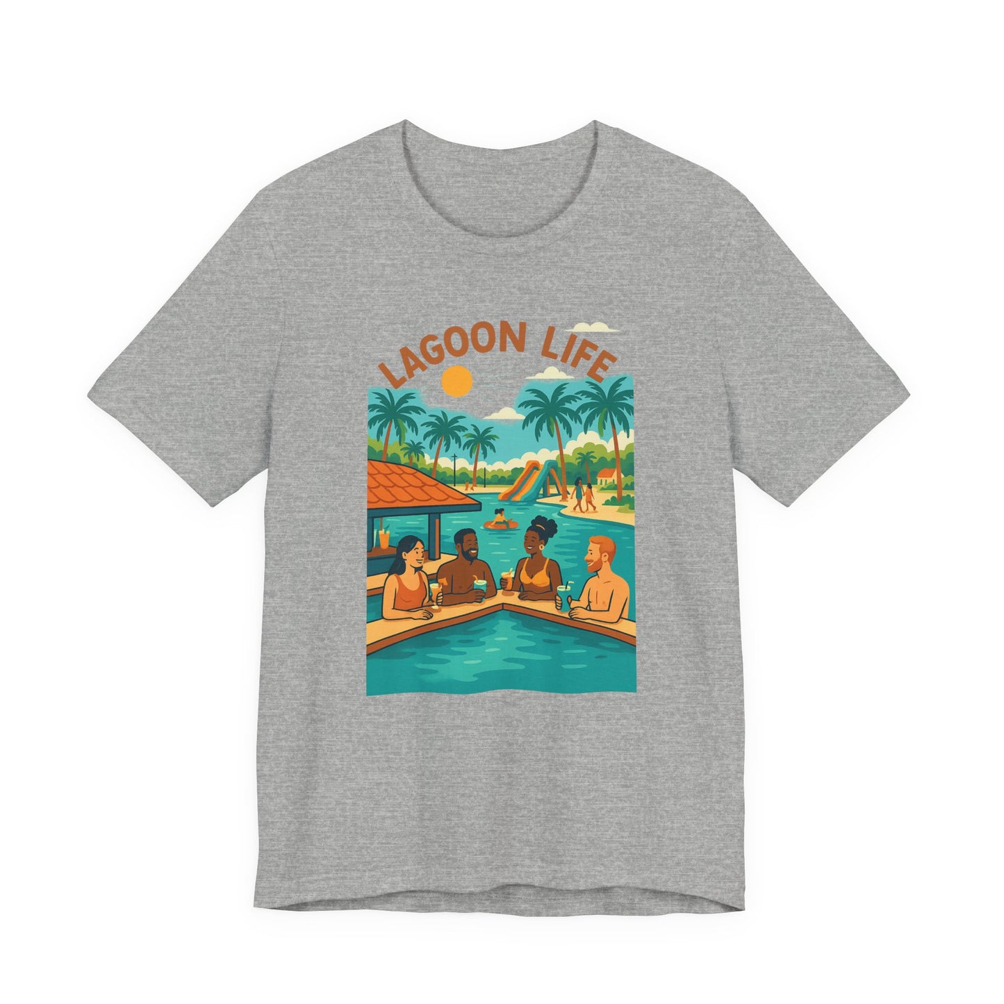 Lagoon Life Tee - Chill Vibe Unisex Short Sleeve T-Shirt, Summer Casual Wear
