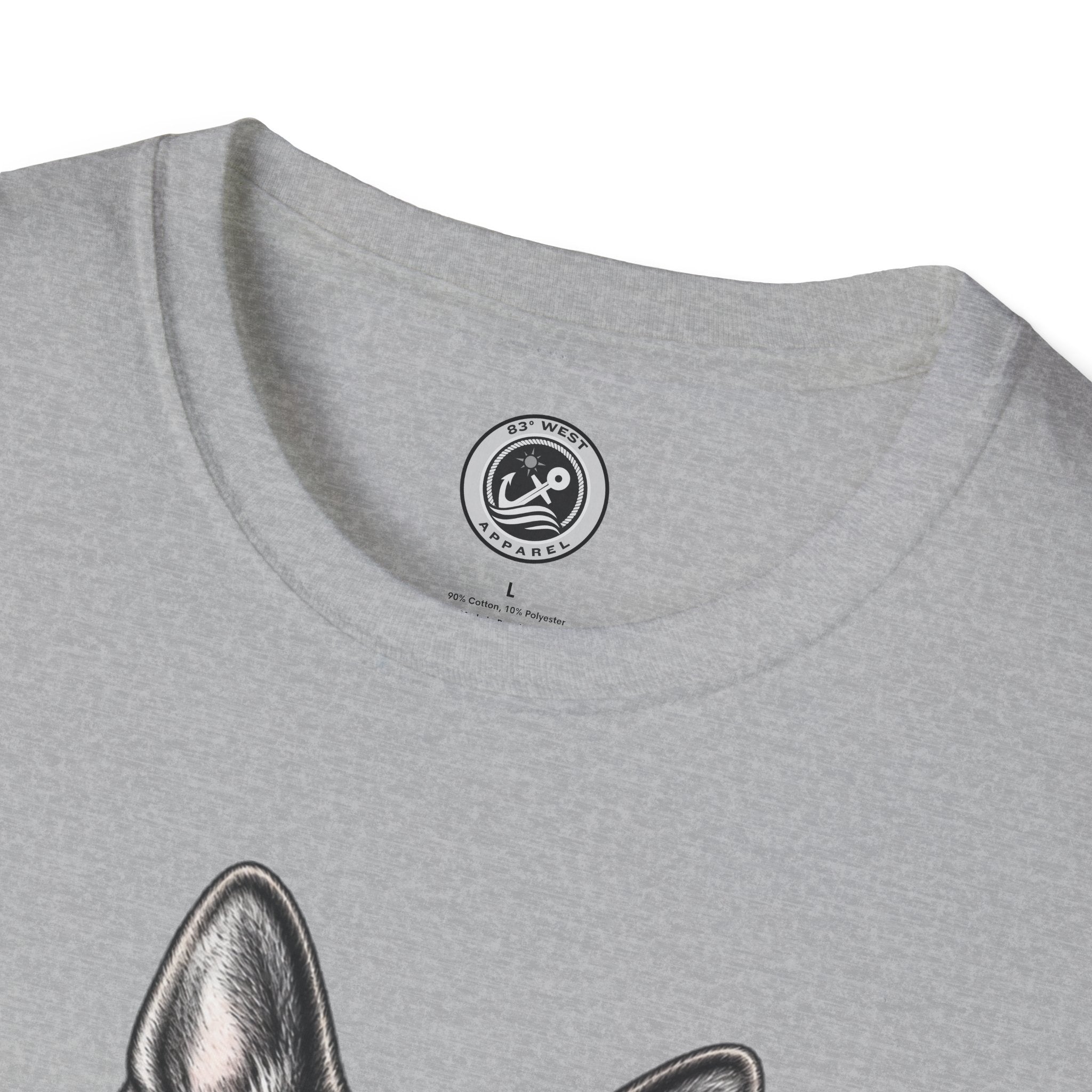 German Shepherd Dog Eating Popsicle T‑Shirt — Cute Pet Lover Graphic Tee