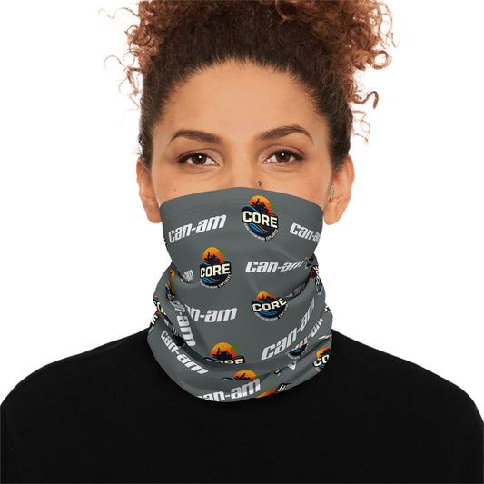 Can-Am CORE Branded Winter Neck Gaiter with Drawstring — Windproof Cold-Weather Face Mask