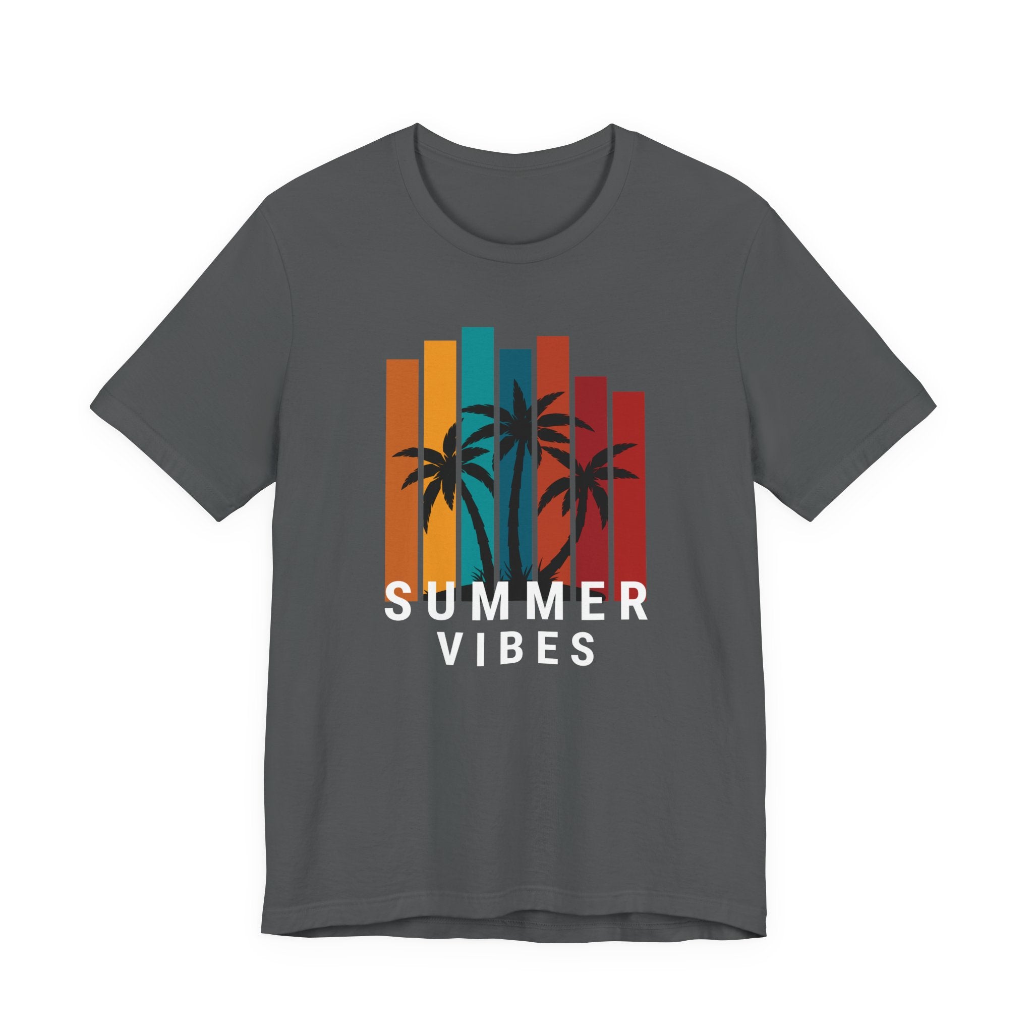Summer Vibes Unisex Jersey Tee with Palm Design