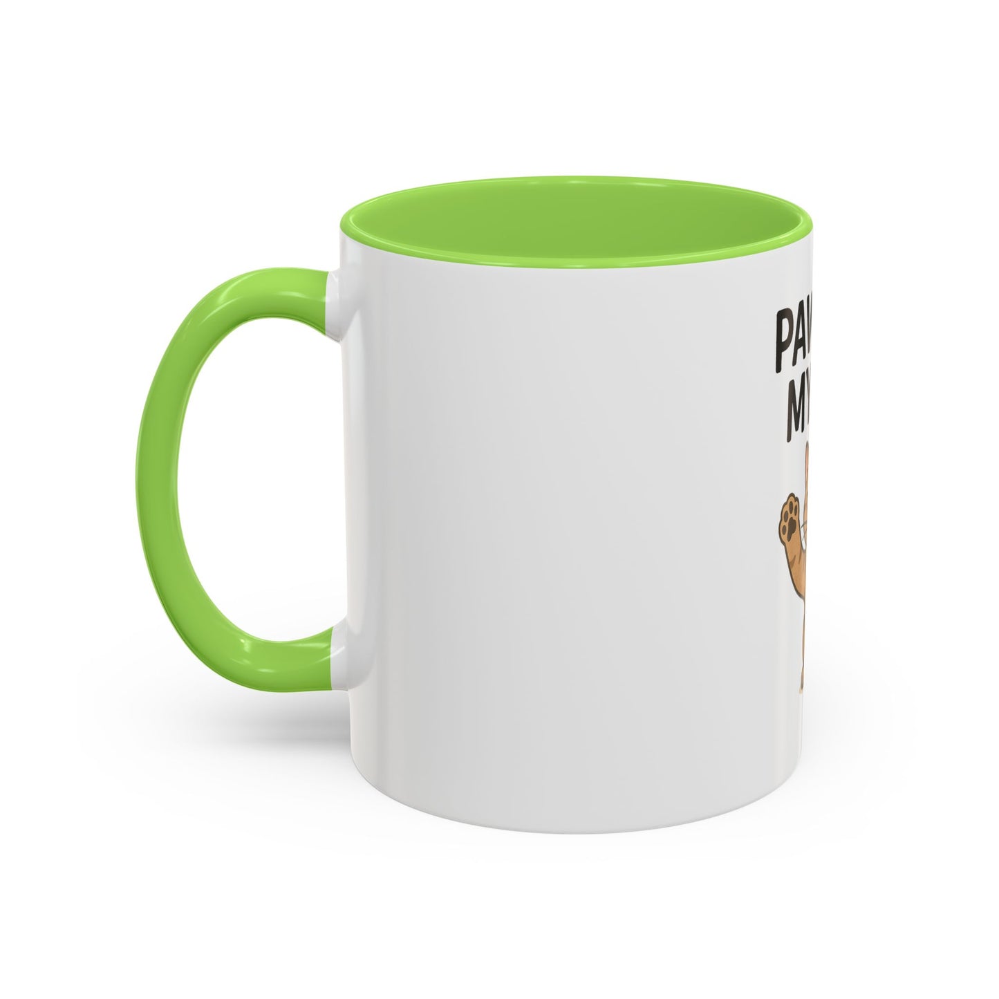 Funny Cat Mug - "Paws Off My Mug" - Colorful 11oz & 15oz Coffee Cup