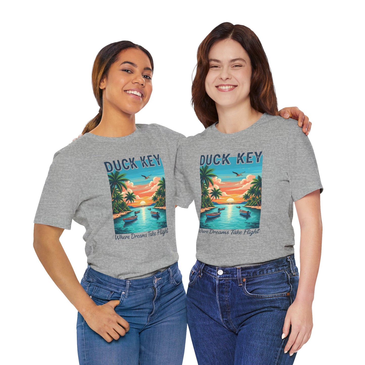 FLORIDA KEYS COLLECTION Duck Key Dreamscape Unisex Tee - Beach Vibes Shirt, Vacation T-Shirt