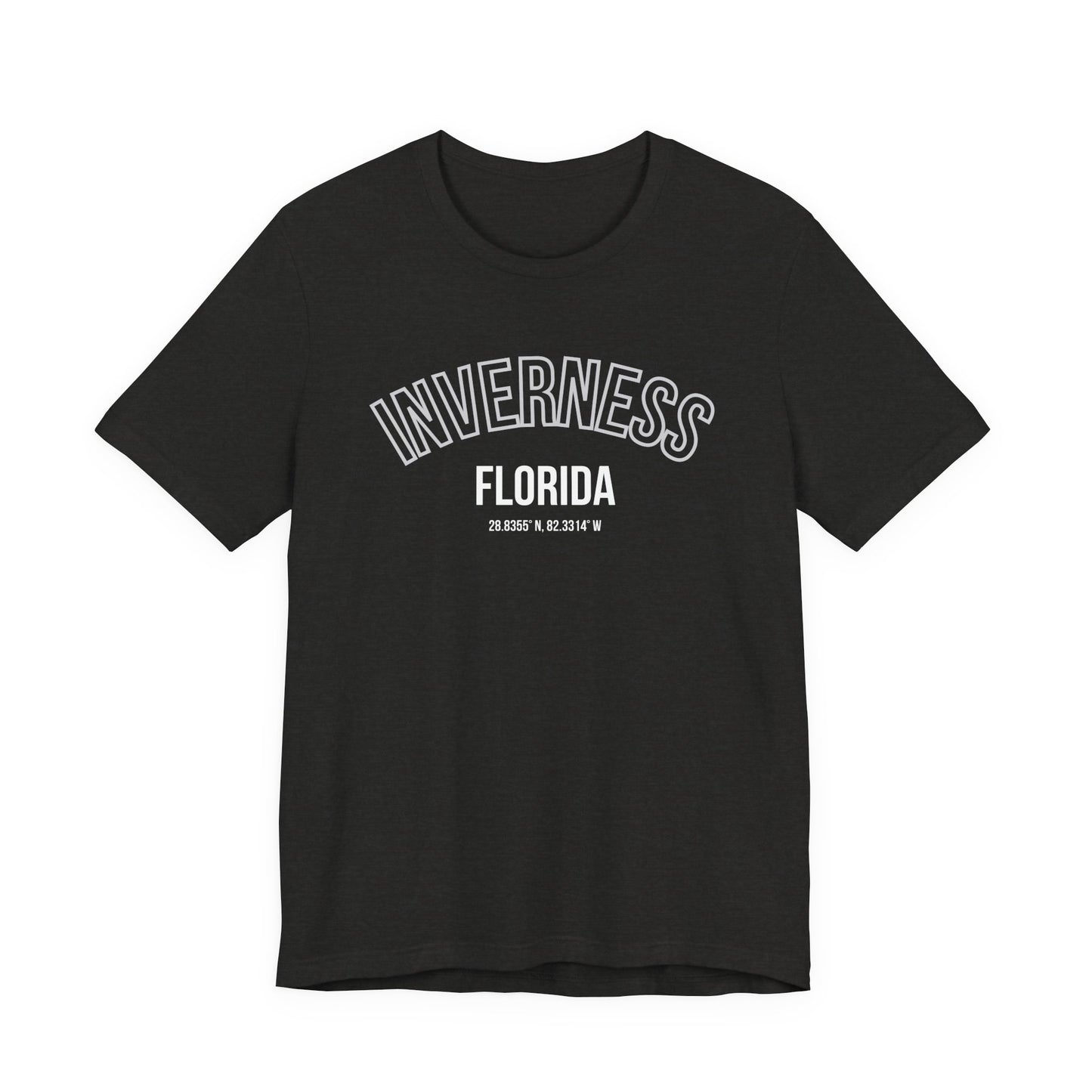 Inverness Florida Unisex Jersey Tee - Casual Coral Graphic Shirt