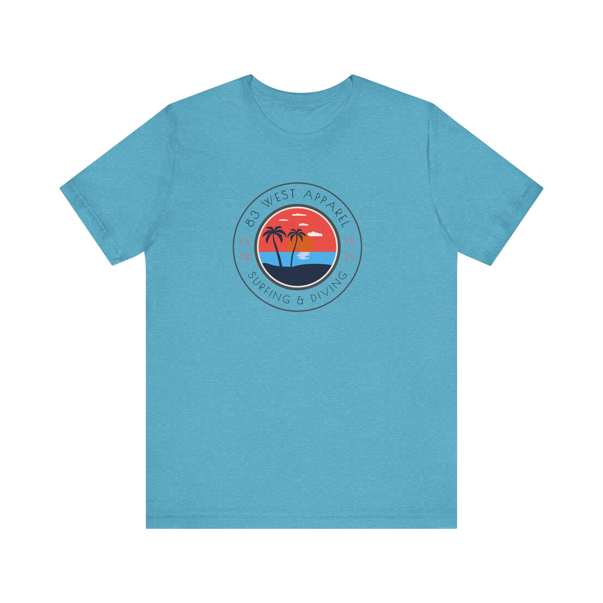 83 West Surf & Dive Unisex Tee - Perfect for Beach Lovers and Outdoor Adventures