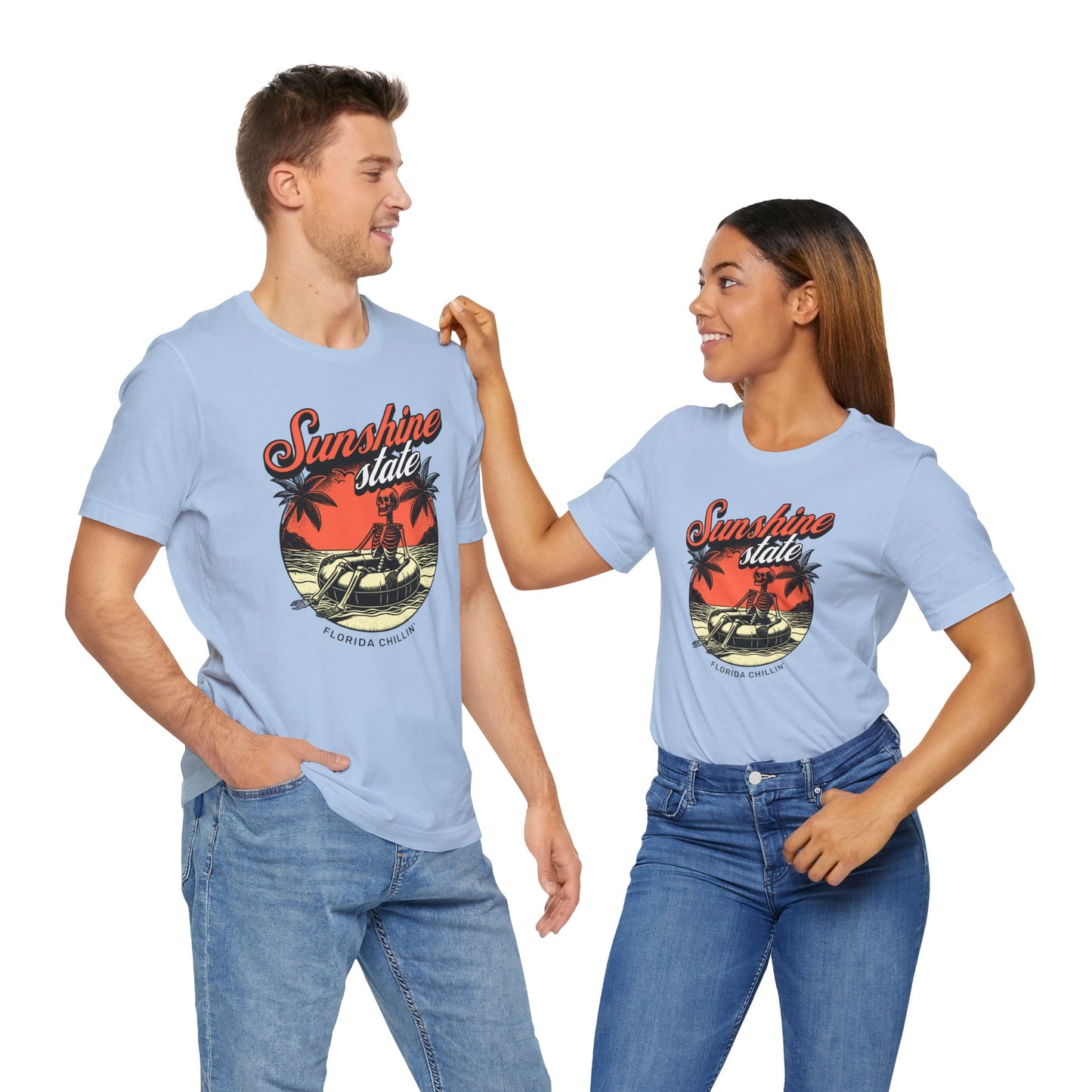 Sunshine State Tee, Florida Chillin' Vintage Shirt, Summer Casual Wear, Beach Vacation Top, Unisex Graphic T-Shirt