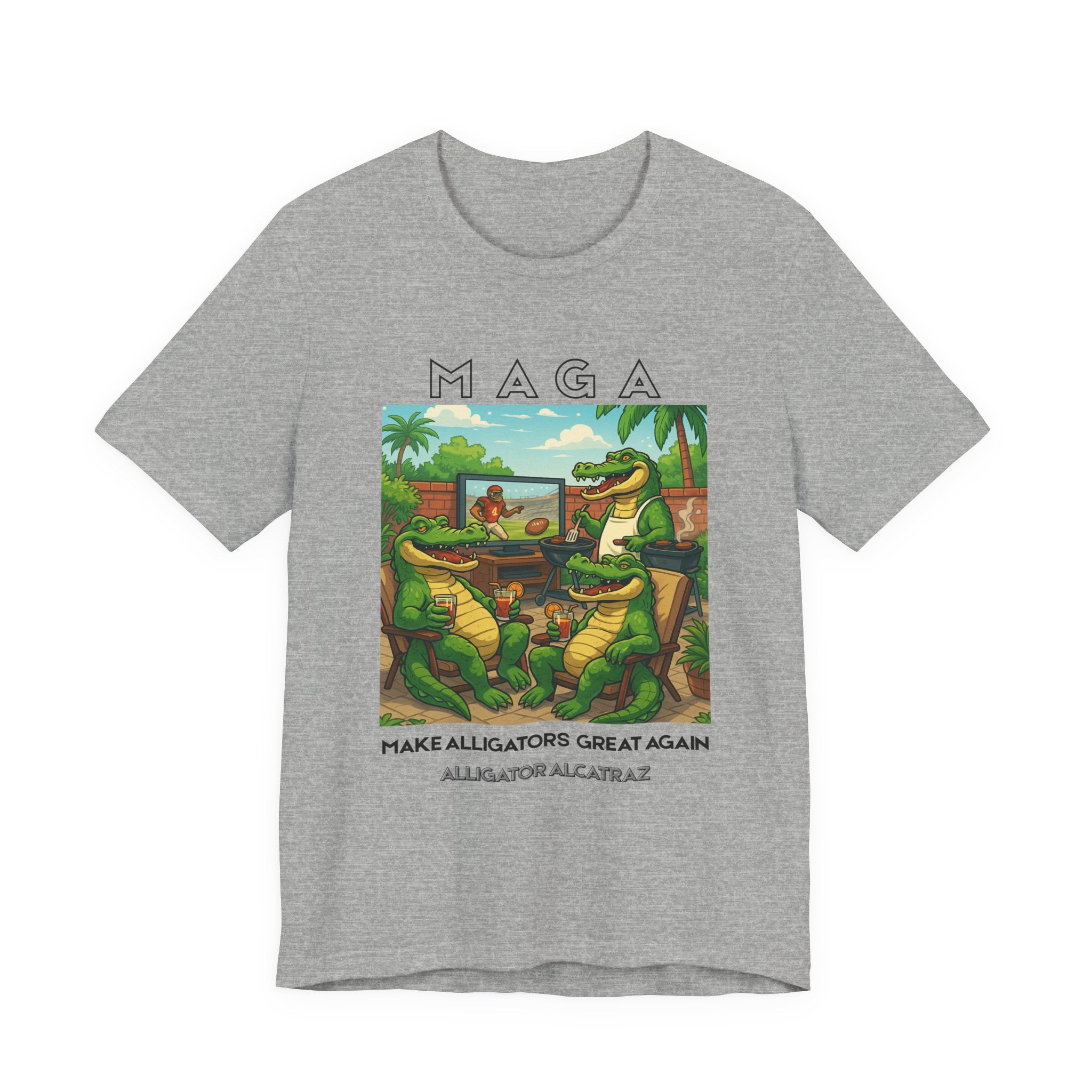 MAGA Make Alligators Great Again, Funny Animal Shirt, Quirky Graphic T-Shirt