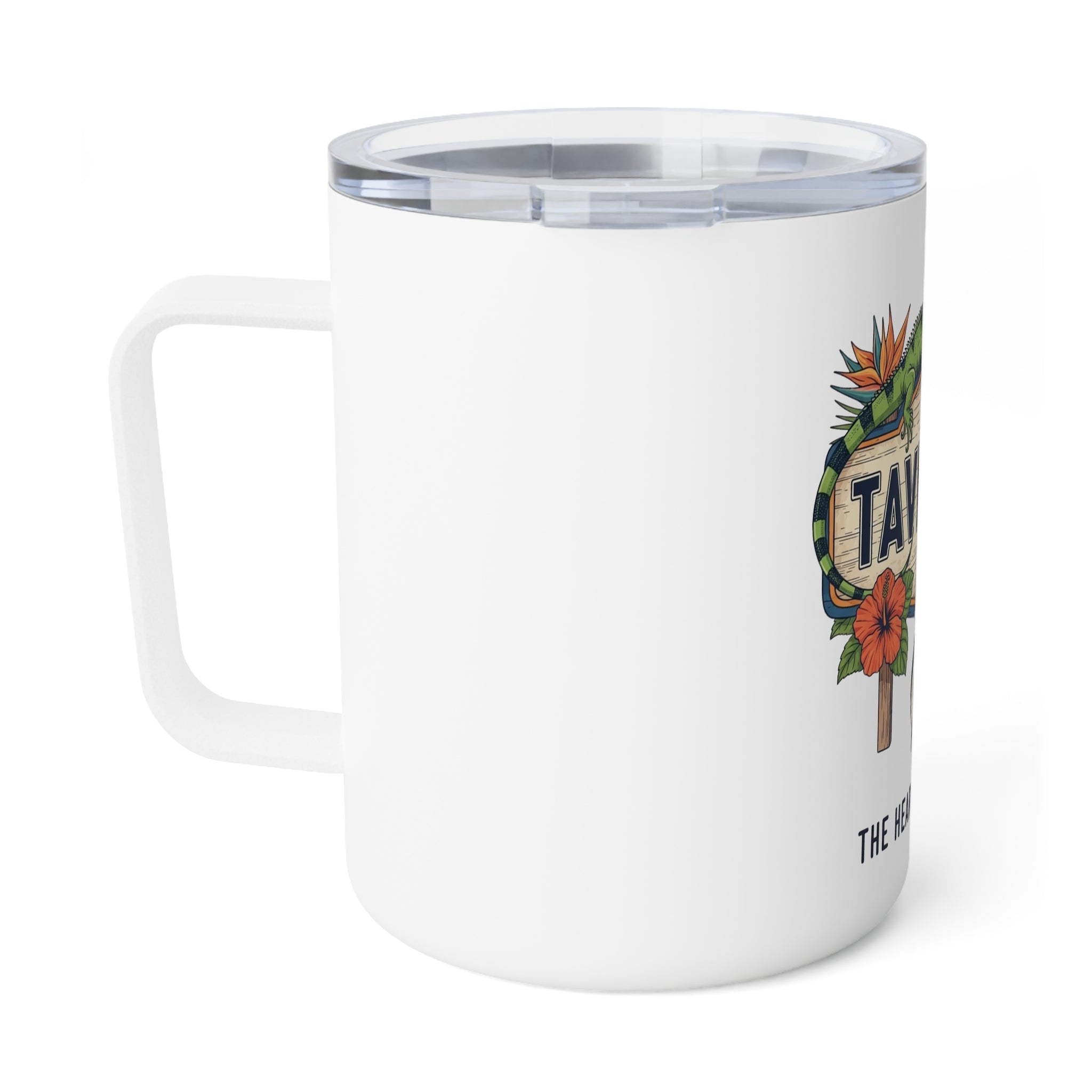Tavernier Insulated Coffee Mug, Tropical Travel Mug, Beach Lover Gift, Fishing Enthusiast Cup, Adventure Drinkware, Summer Vibes