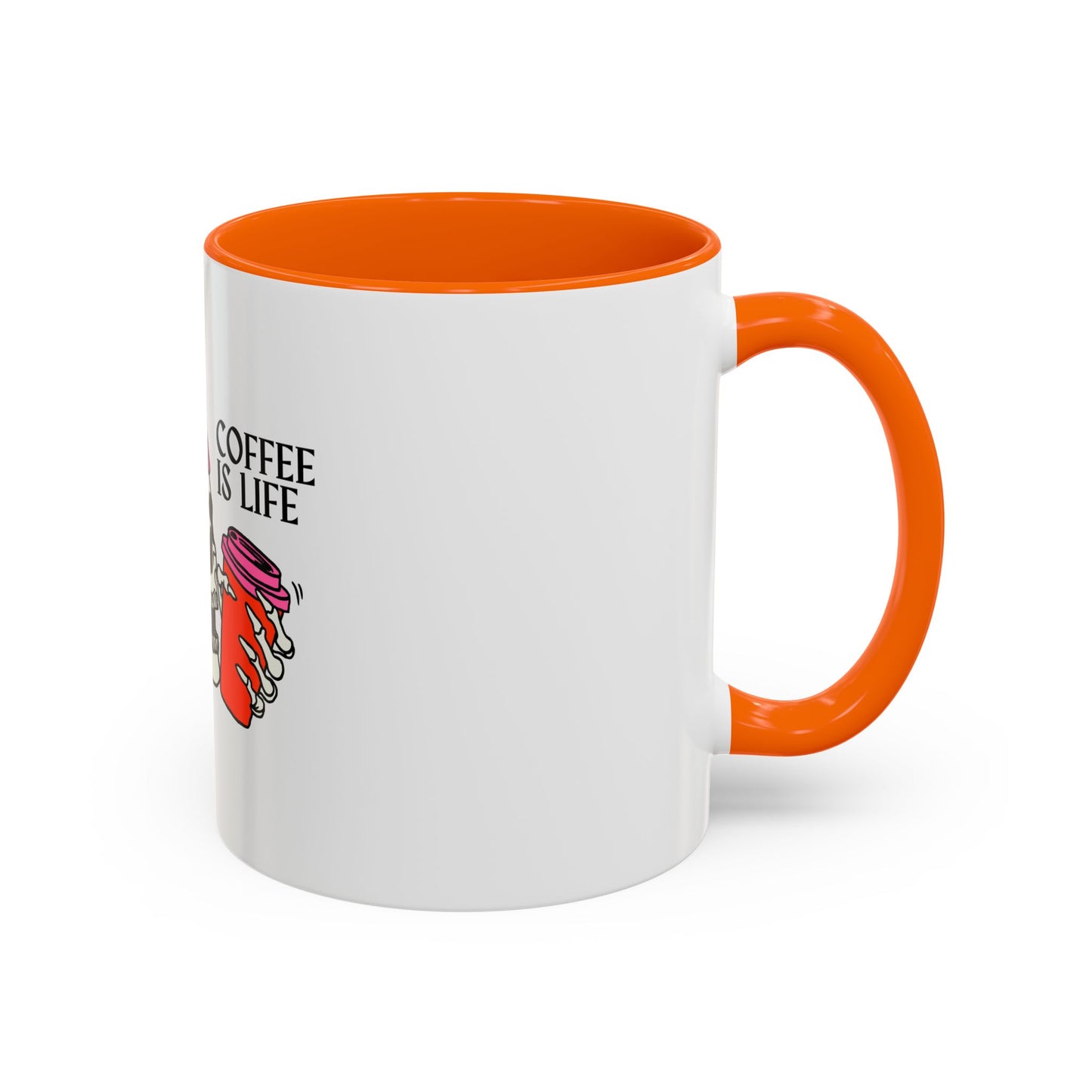 Skull Coffee Mug – "Coffee is Life" – Fun Gothic Design for Coffee Lovers