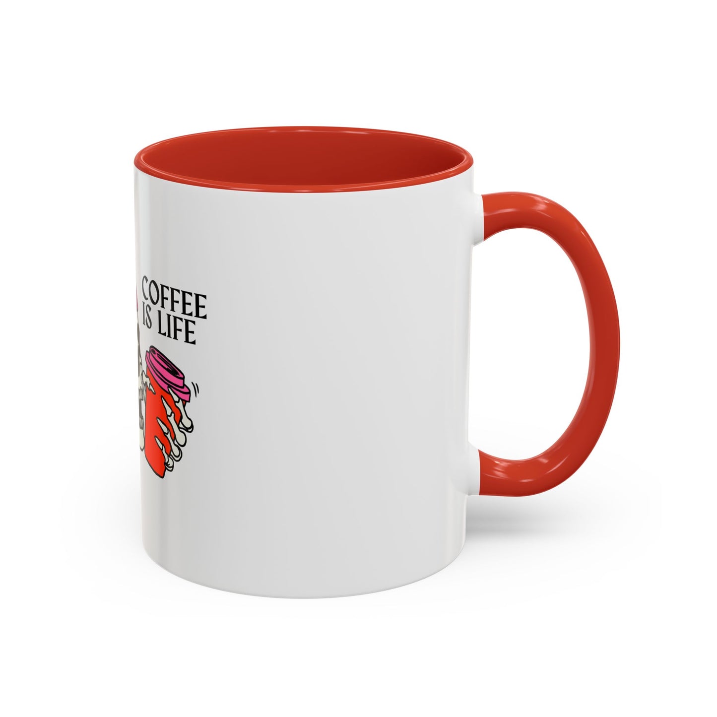 Skull Coffee Mug – "Coffee is Life" – Fun Gothic Design for Coffee Lovers