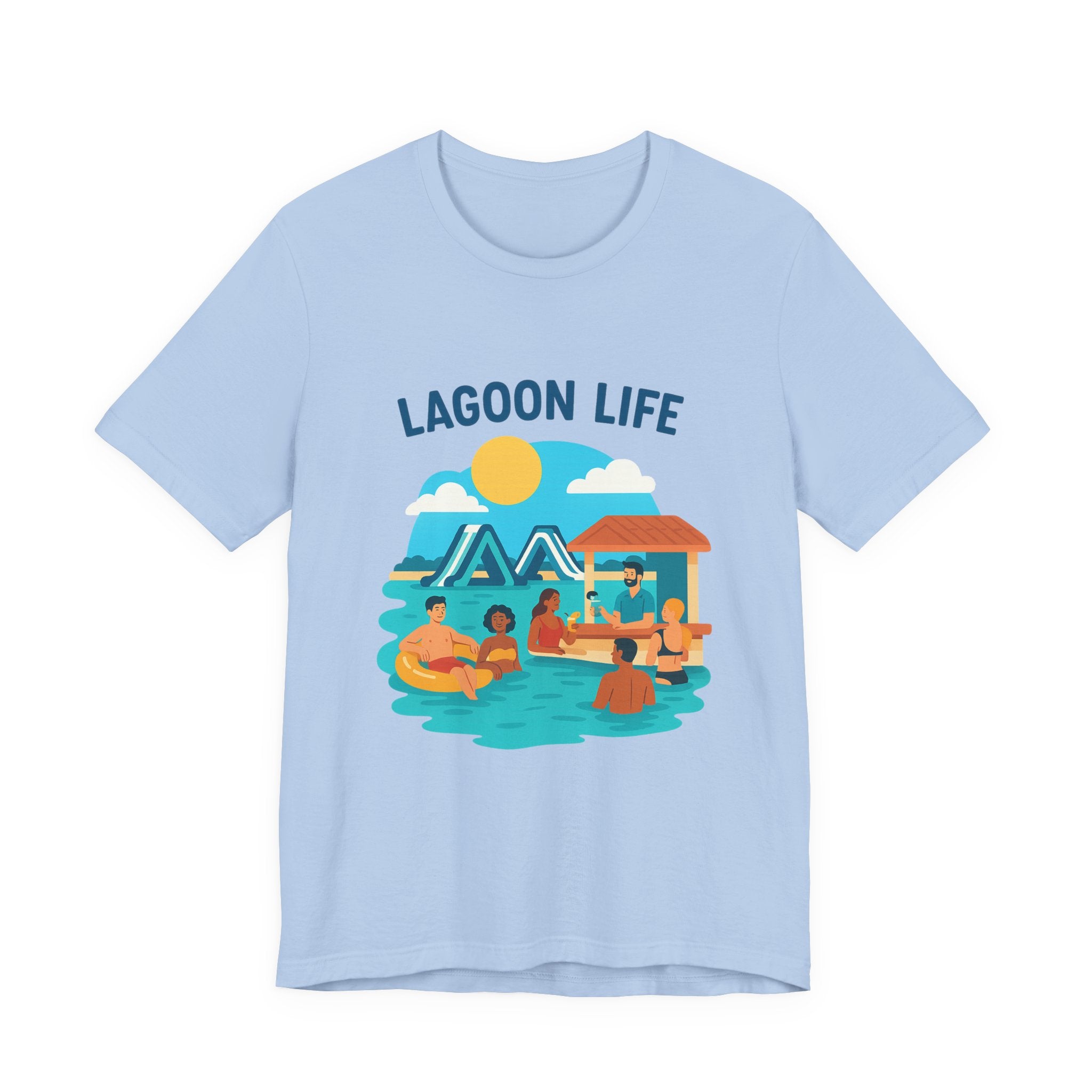 Lagoon Life Tee, Relaxed Vibe Shirt for Summer, Vacation Wardrobe Essential