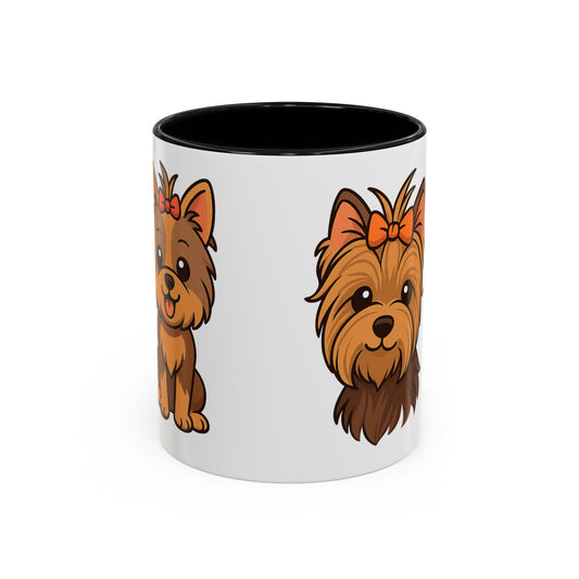 Cute Yorkshire Terrier Accent Coffee Mug - Pet Lover Gift