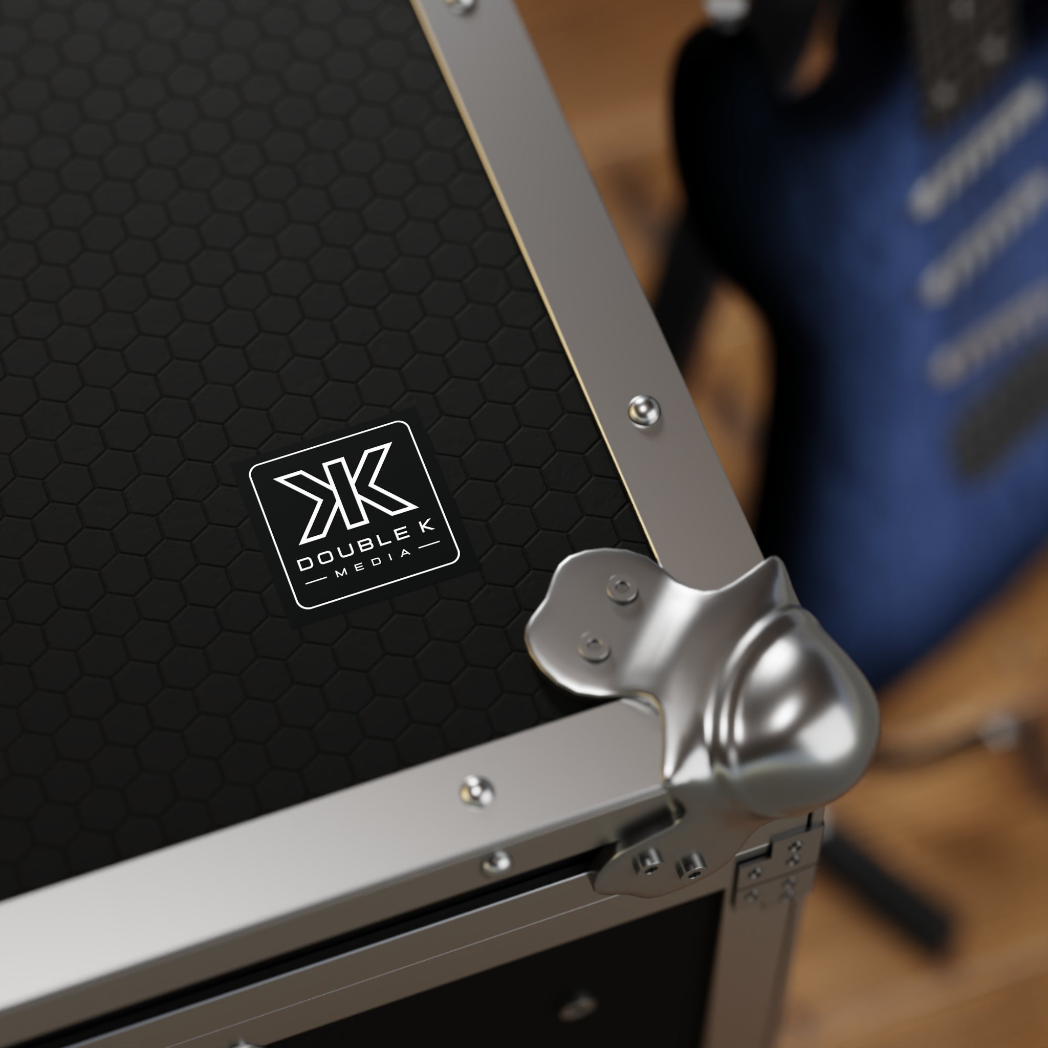 Double K Media Logo Square Sticker