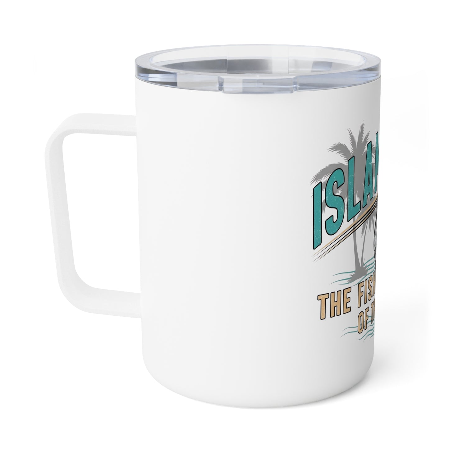 Islamorada Fishing Mug, Insulated Coffee Cup, Perfect for Fishing Lovers, Gifts for Anglers, Beach or Lakehouse Decor, 10oz Travel Mug