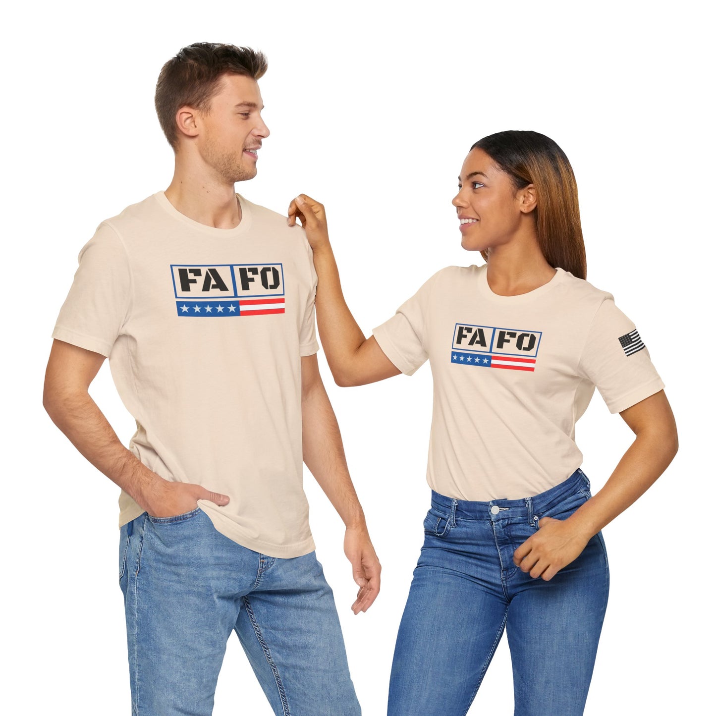 FAFO Patriotic Statement Tee - Unisex Jersey Short Sleeve Shirt