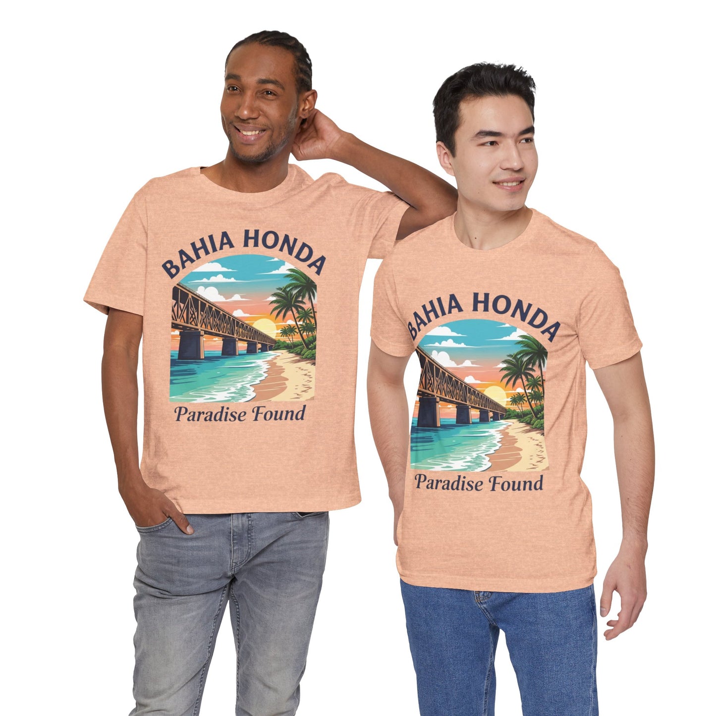 FLORIDA KEYS COLLECTION Bahia Honda Paradise Found Tee, Beach Vibes Shirt, Unisex Summer T-Shirt