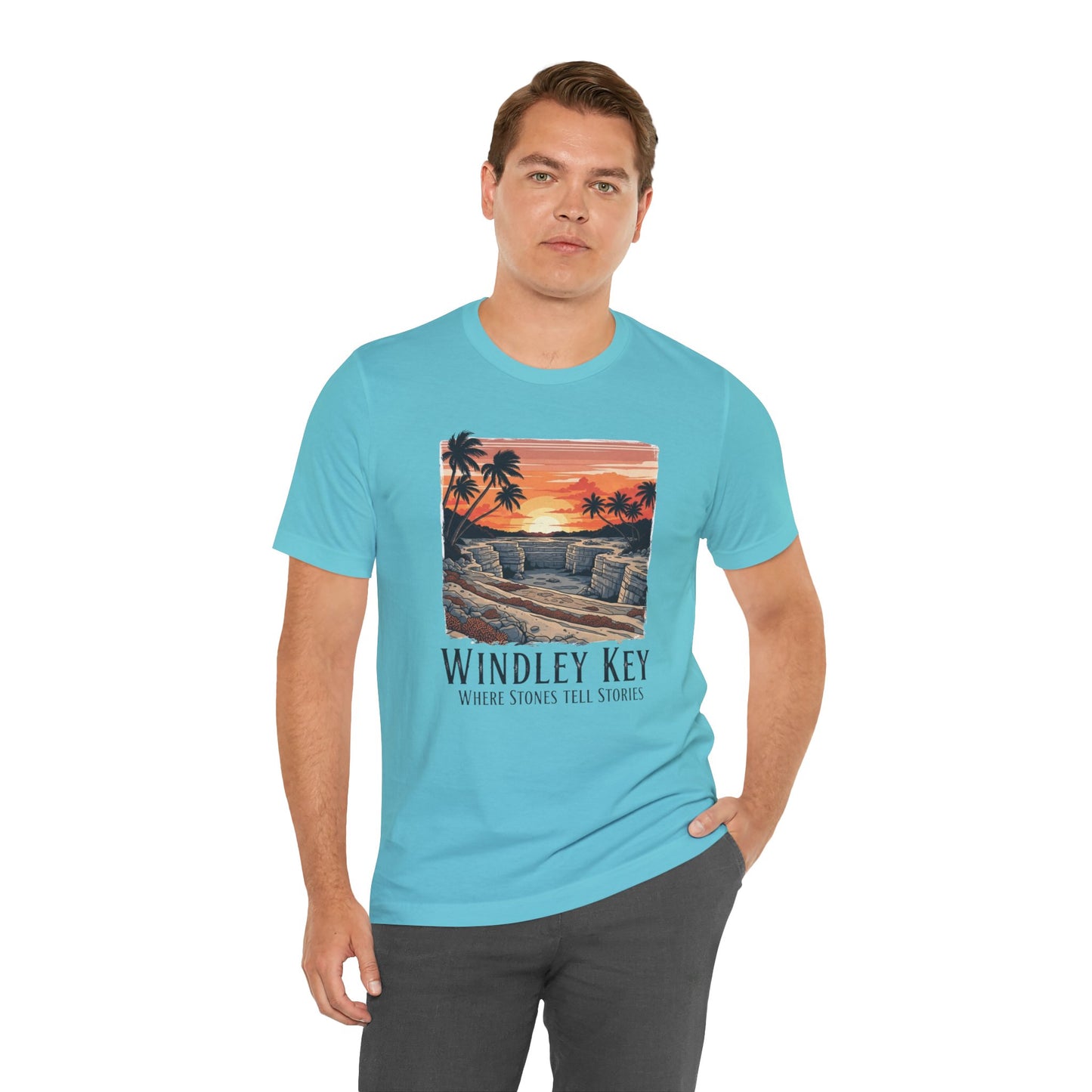 FLORIDA KEYS COLLECTION Windley Key Sunset Tee, Soft Cotton T-Shirt, Beach Vibes Shirt