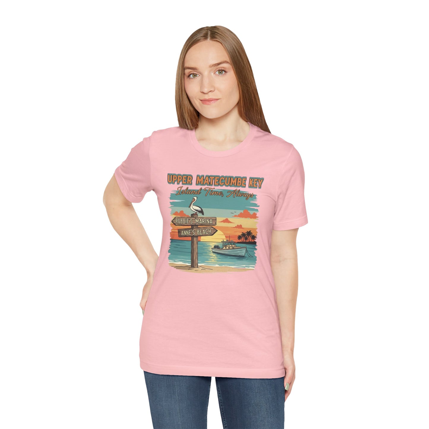 FLORIDA KEYS COLLECTION Upper Matecumbe Key Graphic Tee | Perfect for Summer Outings, Vacations
