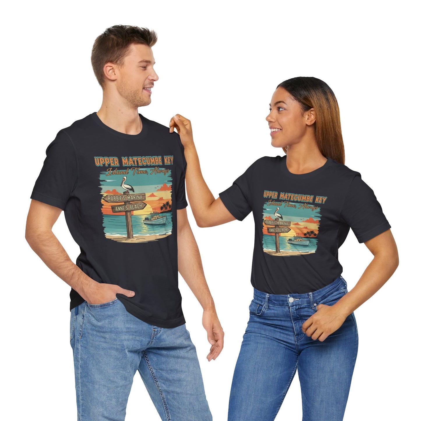 FLORIDA KEYS COLLECTION Upper Matecumbe Key Graphic Tee | Perfect for Summer Outings, Vacations