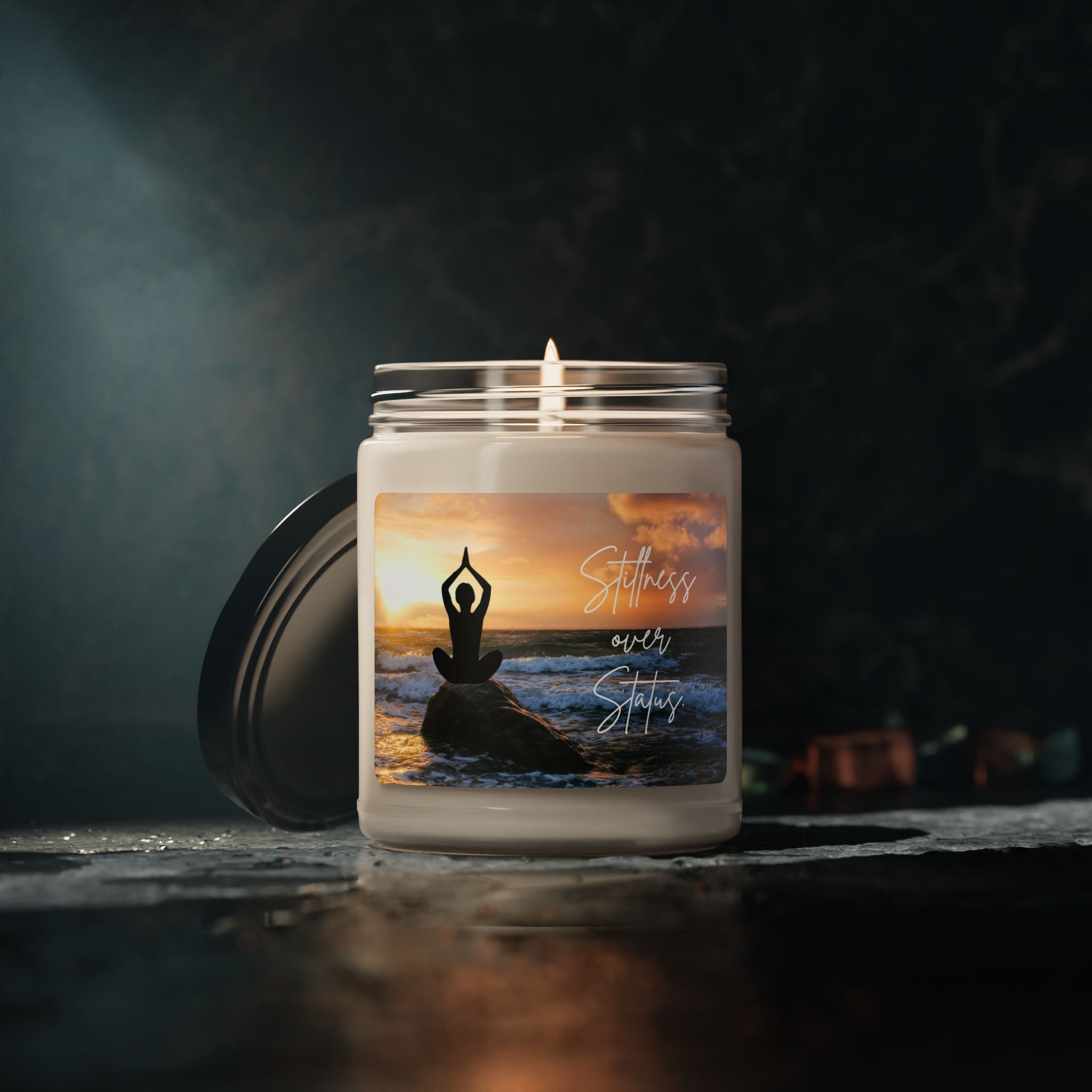 Tranquil Soy Candle, Relaxation Gift, Meditation Decor, Aromatherapy Candle, Gift for Yoga Lovers