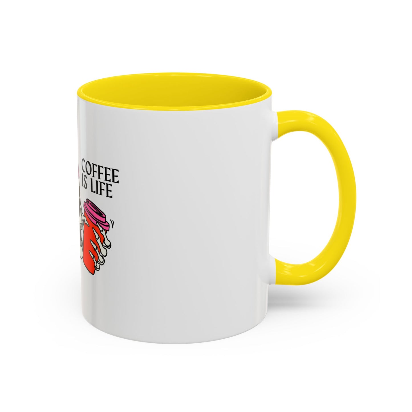 Skull Coffee Mug – "Coffee is Life" – Fun Gothic Design for Coffee Lovers