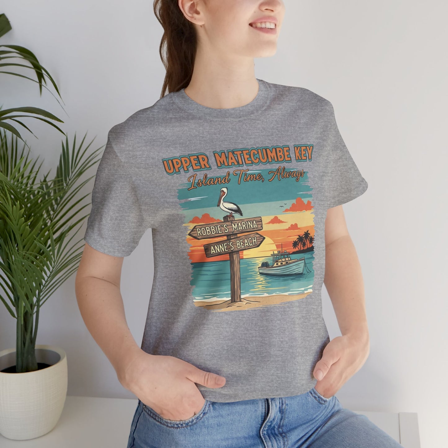 FLORIDA KEYS COLLECTION Upper Matecumbe Key Graphic Tee | Perfect for Summer Outings, Vacations