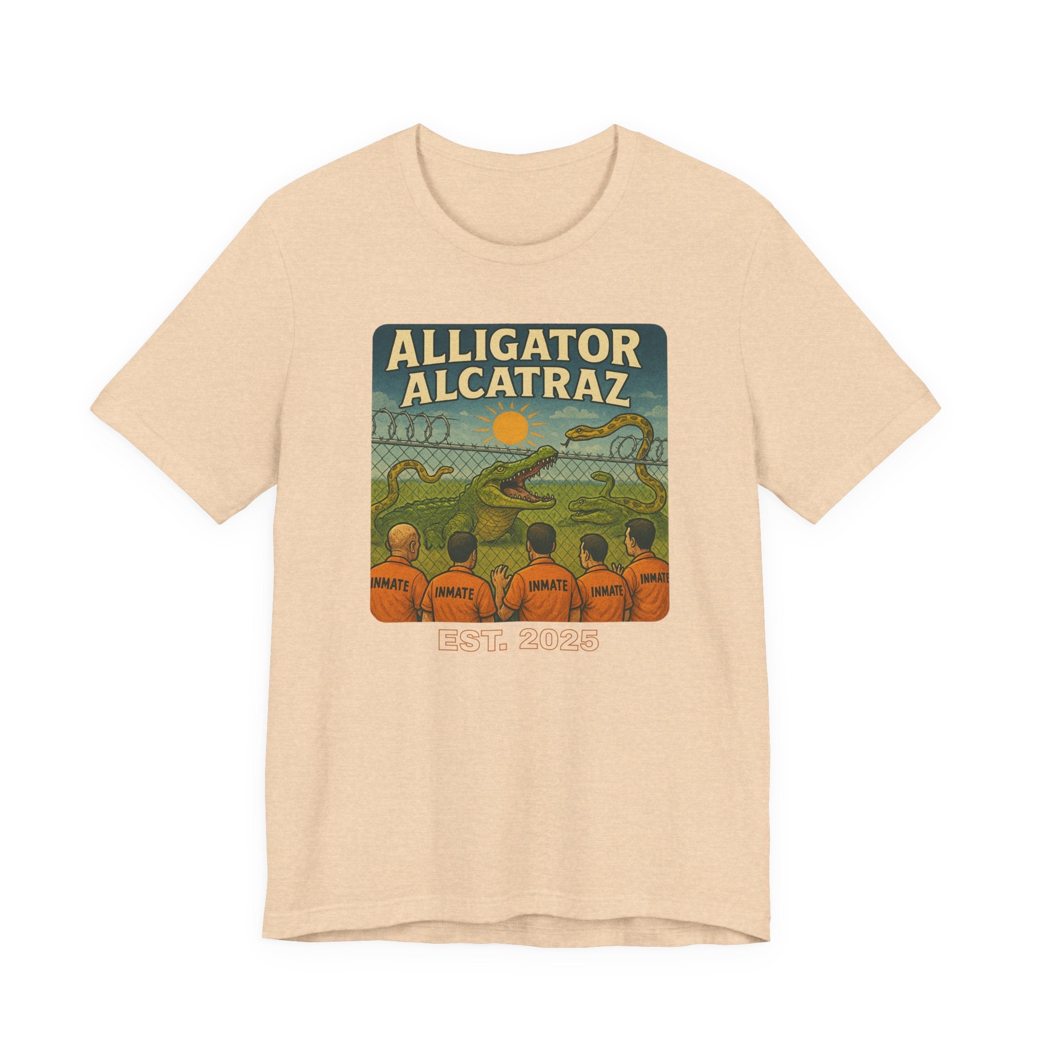 Vintage Alligator Alcatraz Tee: Fun Graphic Tee