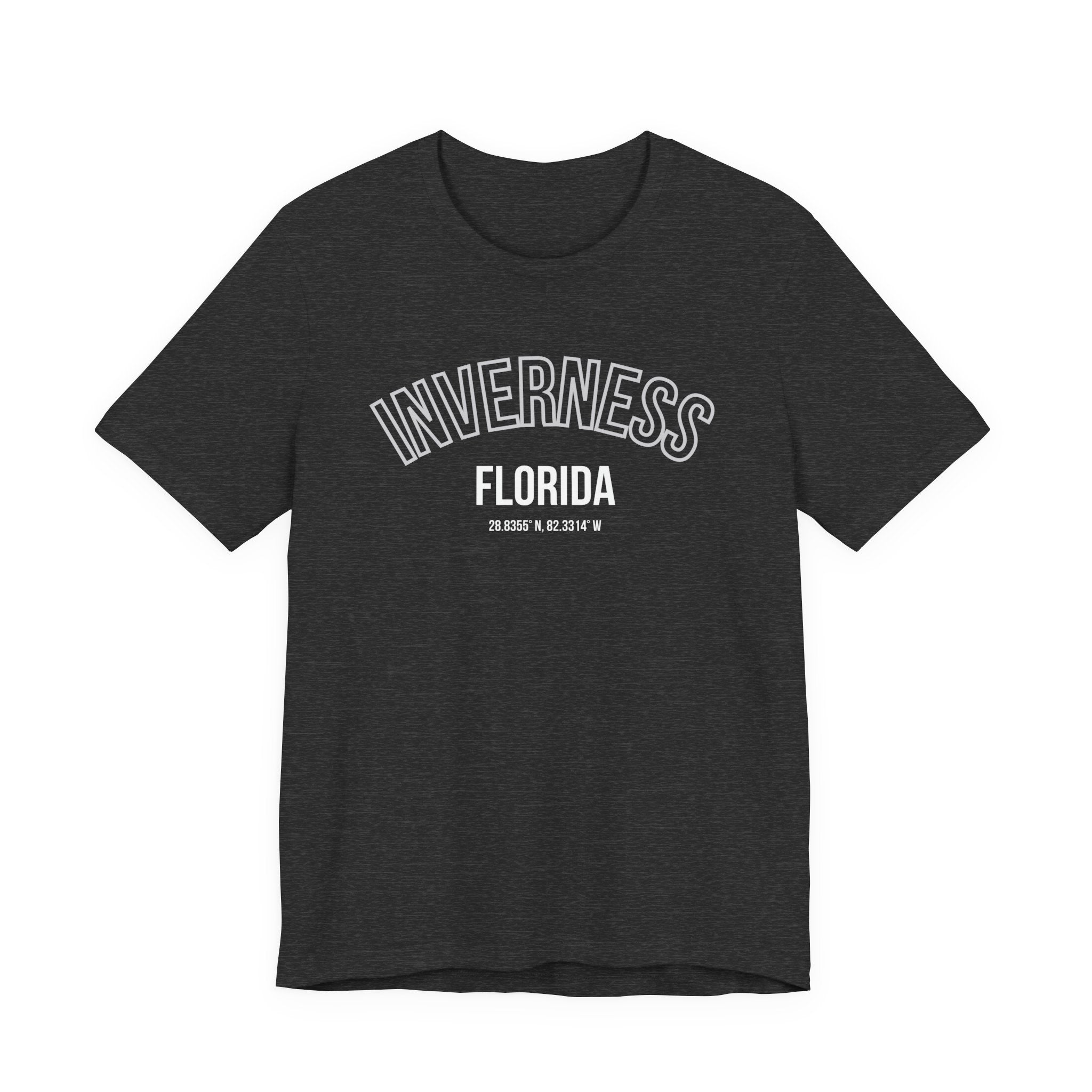 Inverness Florida Unisex Jersey Tee - Casual Coral Graphic Shirt
