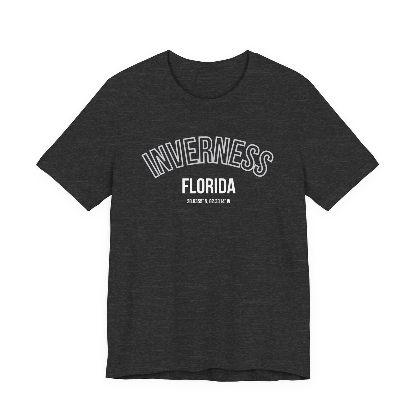 Inverness Florida Unisex Jersey Tee - Casual Coral Graphic Shirt