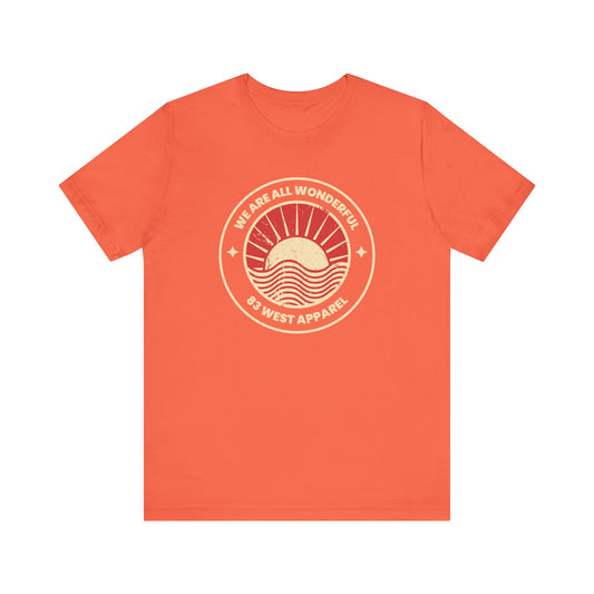 Inspirational Unisex Jersey Short Sleeve Tee - 'We Are All Wonderful'