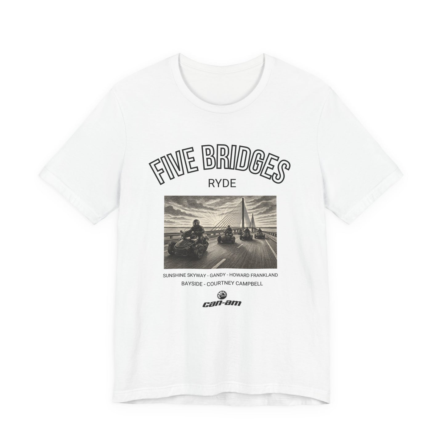 Can-Am Five Bridges Graphic Tee - Unisex Jersey Short Sleeve Shirt