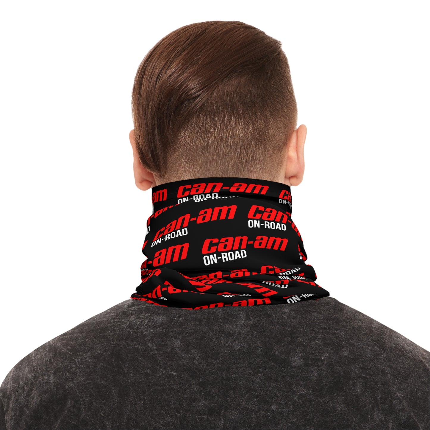 CAN-AM CORE Logo Neck Gaiter — CAN-AM On-Road Red Pattern Face Shield