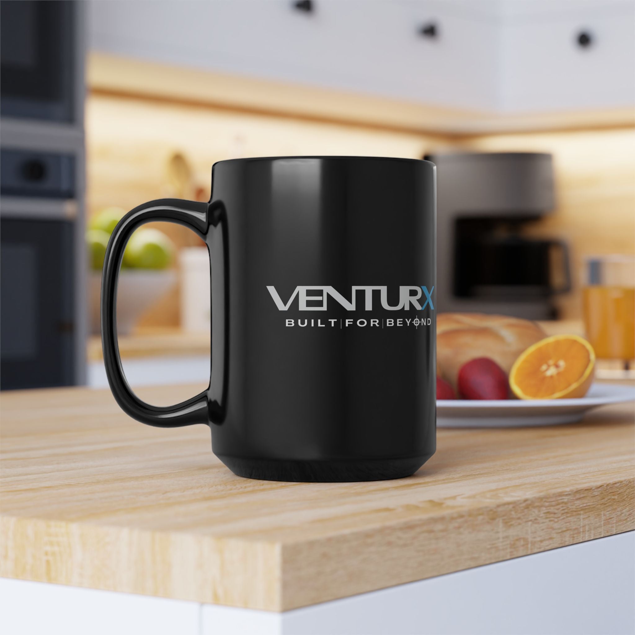 VENTURX Black Coffee Mug